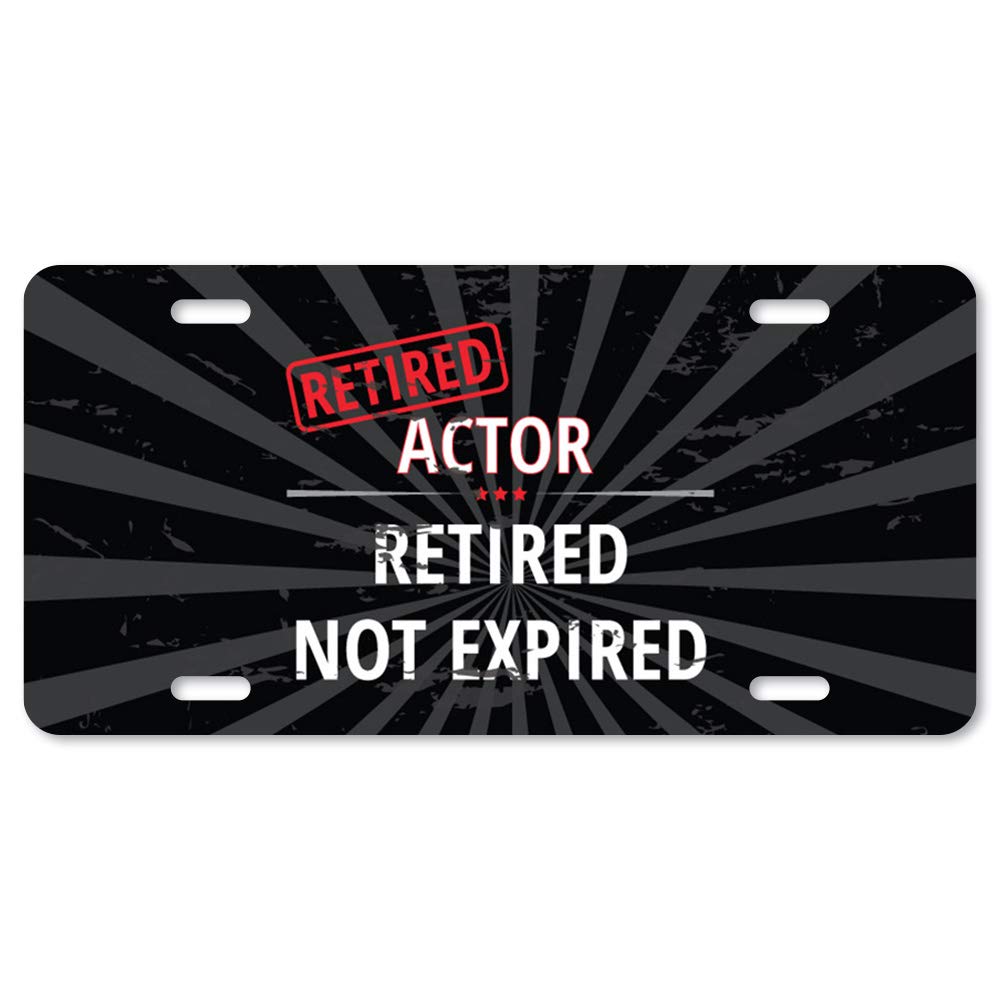 SignMission Retired Actor Aluminum License Plate - 12