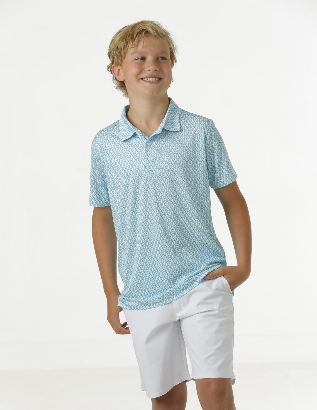 Walker Youth Boys' Polo Shirt - Comfortable Cotton Short Sleeve Casual Top for School, Sports & Outdoor Activities