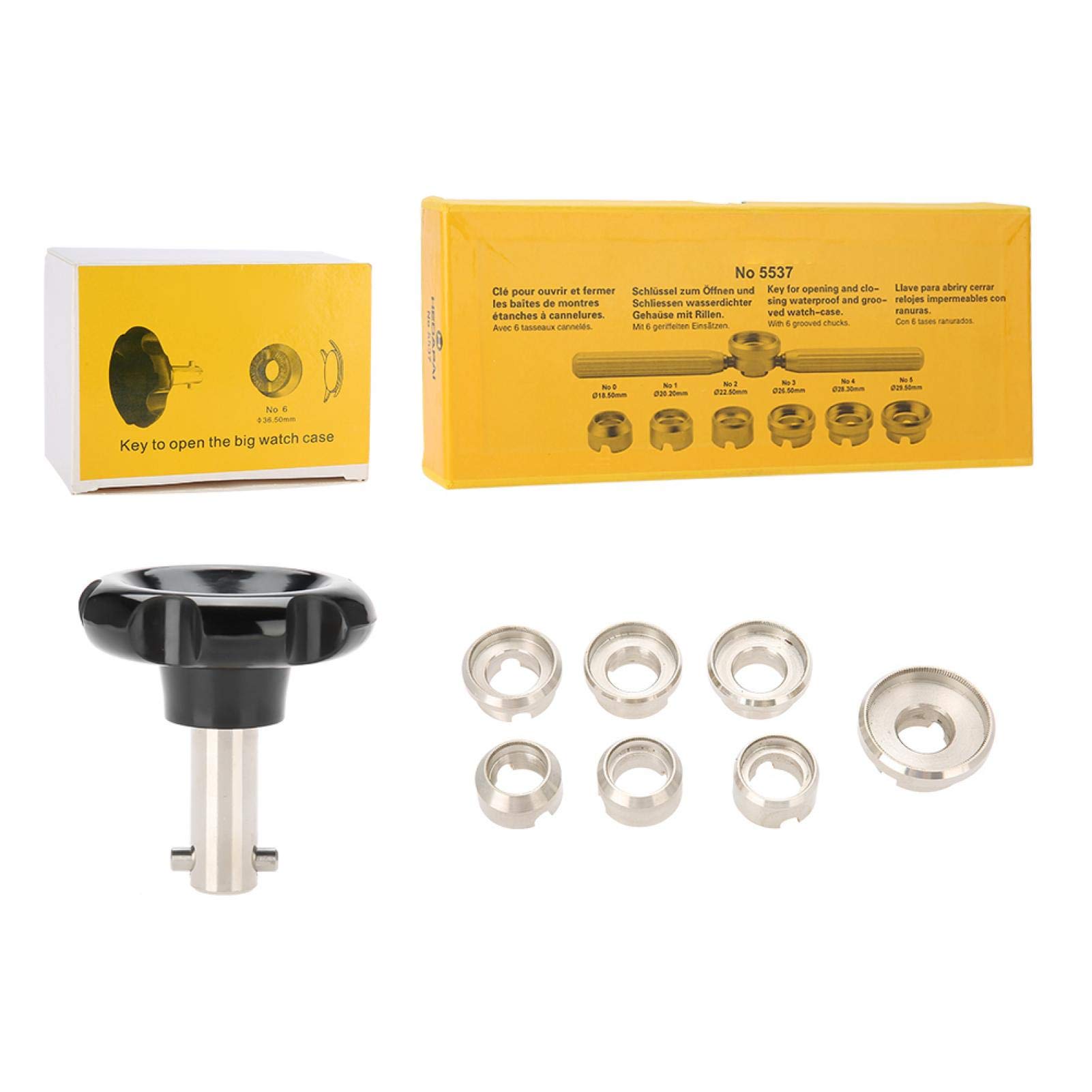Professional Watch Back Case Opener & Closer Tool Kit with 7 Dies - Watchmaker Repair Tool for Battery Replacement & Watch Maintenance - Perfect for Jewelers, Watch Enthusiasts & DIY Repairs