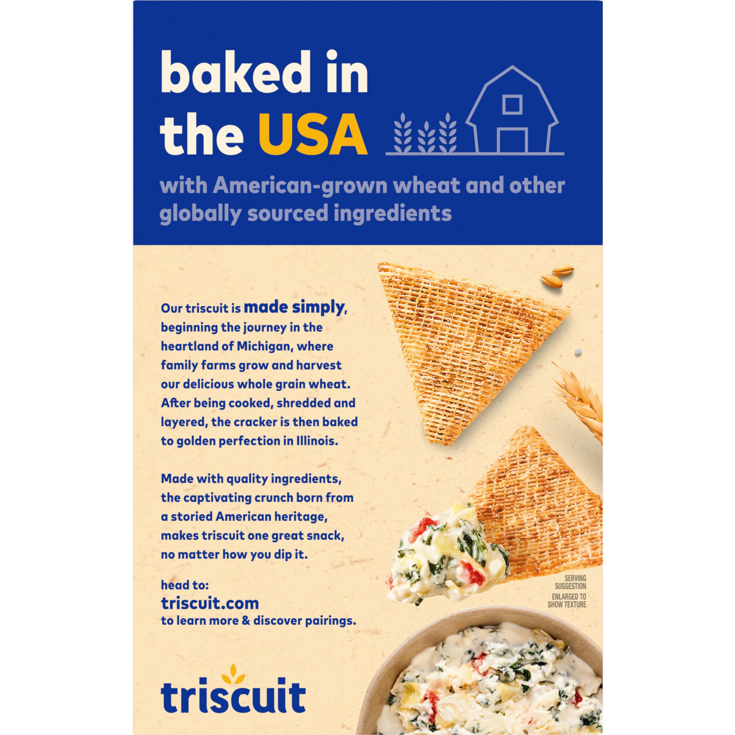 Triscuit Thin Crisps Parmesan Garlic Whole Grain Wheat Crackers - Healthy Lunch Snacks, Bulk Pack of 6 (7.1 oz Each) - Perfect for Office, School, Picnics & Party Platters