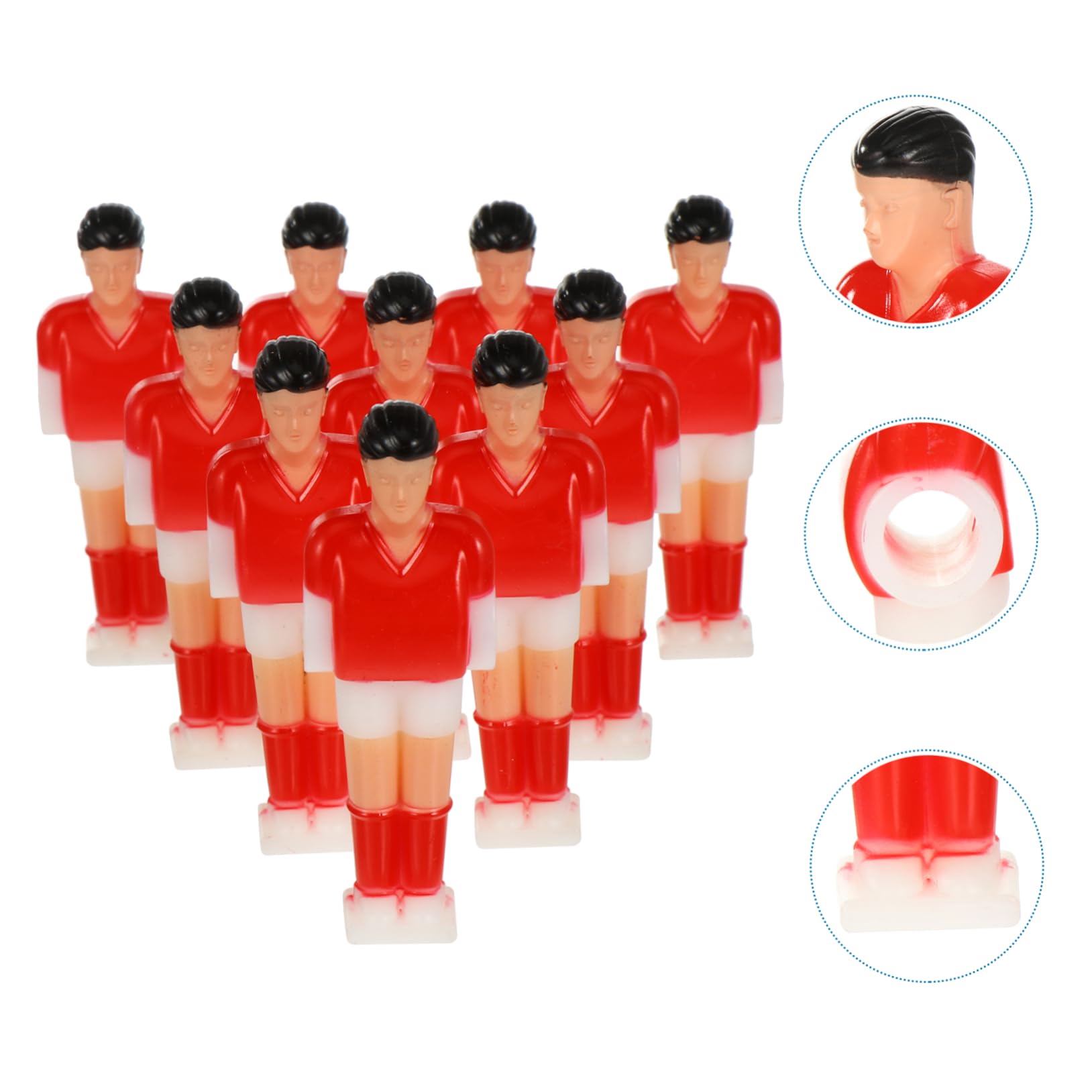 22 Pcs Foosball Player Figures - Replacement Parts for Table Football Game | Machine Table Soccer Accessories | Perfect for Football Theme Party Decorations & Game Room Setup