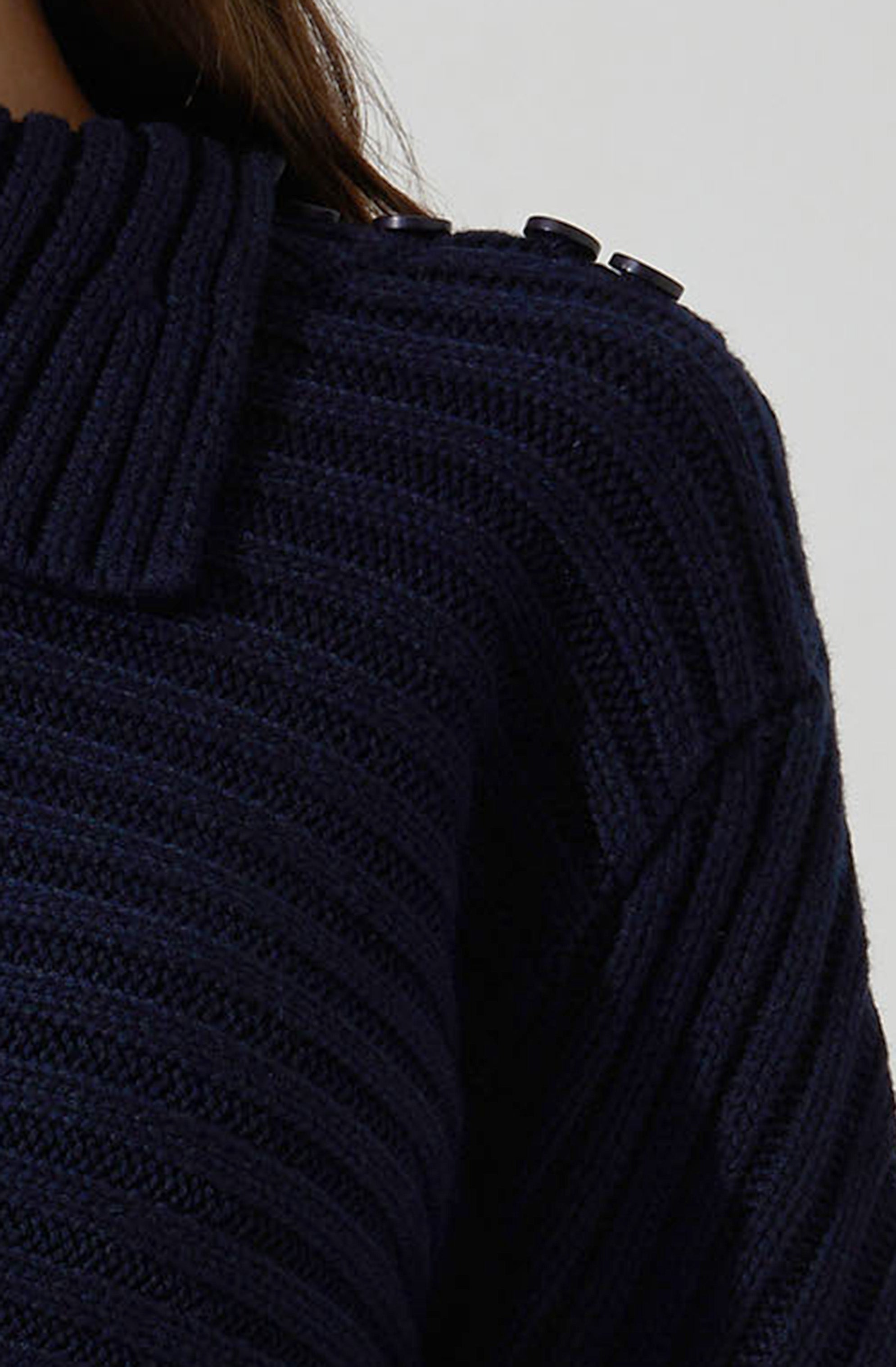 Melita Folded Collar Ribbed Sweater for Women - Soft Knit Pullover Top for Fall & Winter - Casual Office Wear & Date Night Outfits