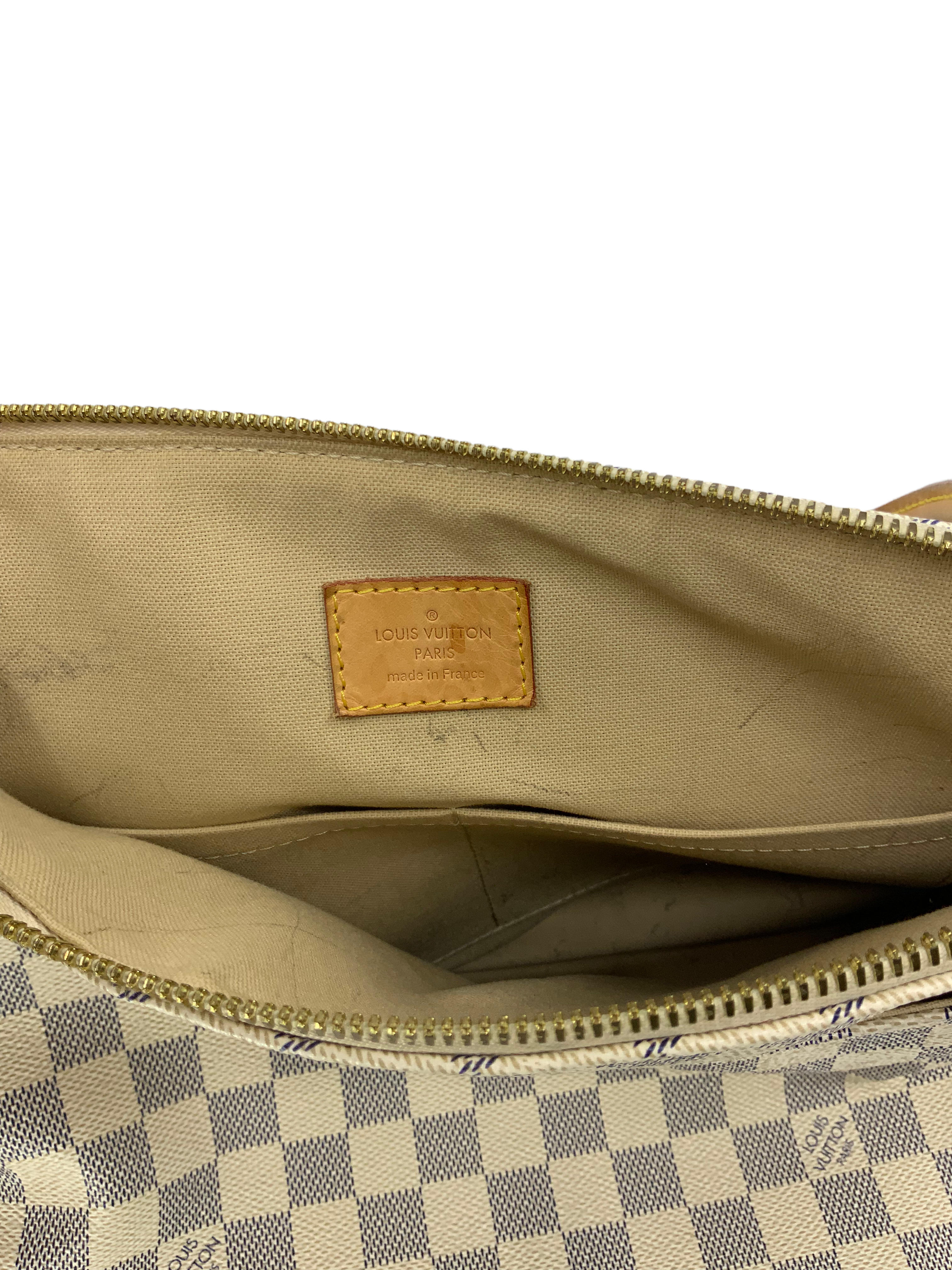 Authentic Louis Vuitton Damier Azur Figheri PM Crossbody Handbag for Women - Luxury Designer Shoulder Bag for Work, Travel & Everyday Use