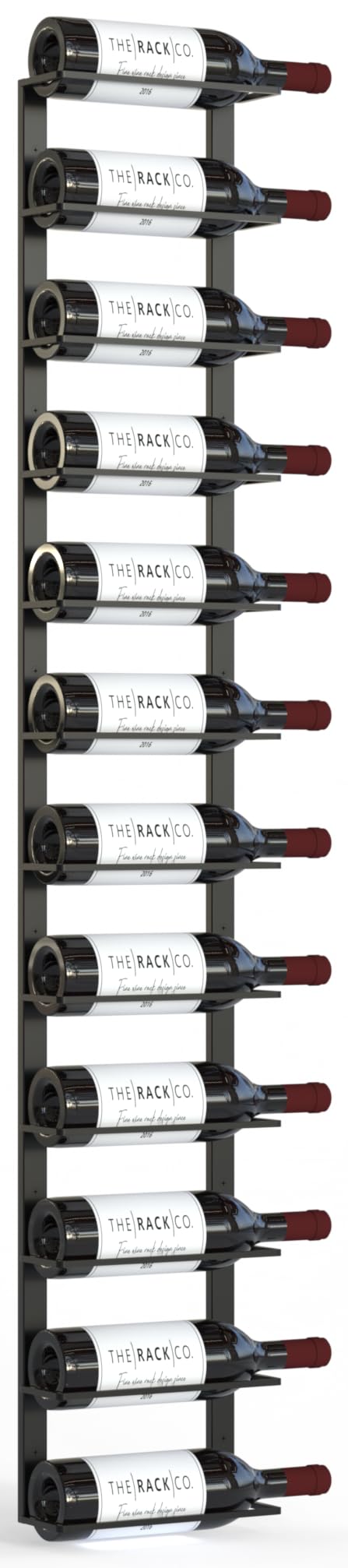 TheRackCo. Double Frame Wall Mount Wine Bottle Rack - Holds 12 Bottles with Free Corkscrew Opener | Space-Saving Home Bar & Kitchen Storage Solution for Wine Enthusiasts