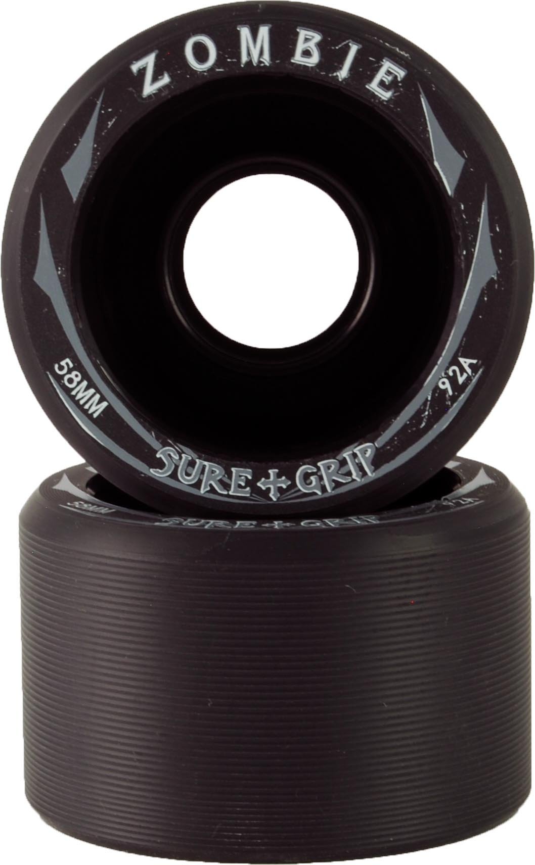 Sure-Grip Zombie Wheels - High-Performance Roller Skating Wheels for Indoor & Outdoor Use - Perfect for Artistic Skating, Roller Derby, and Rink Skating