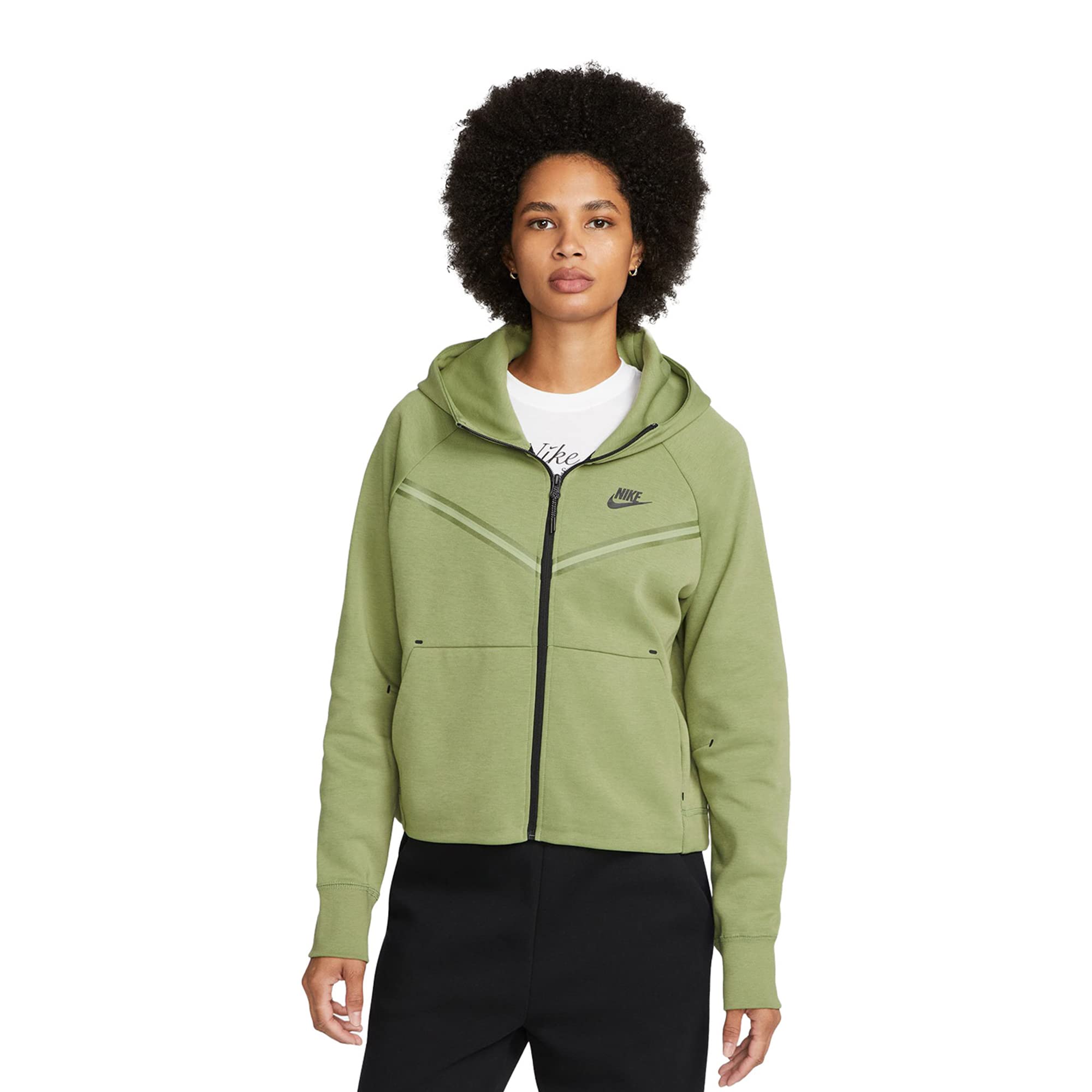 Nike Women's Tech Fleece Windrunner Full-Zip Hoodie - Lightweight Fleece Jacket for Running, Gym & Outdoor Activities