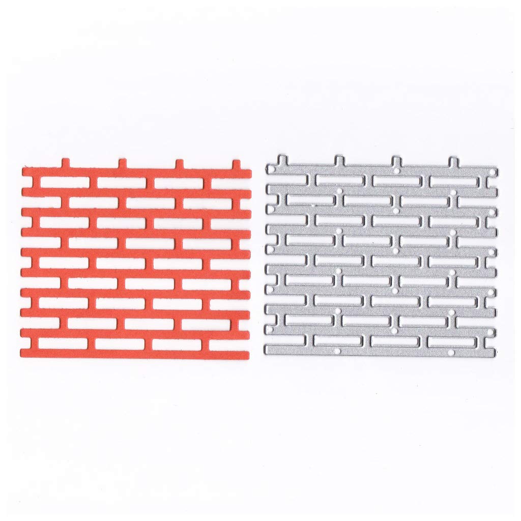 Sirchti Wall Brick Metal Cutting Dies for Scrapbooking, Card Making, and DIY Crafts - Perfect for Paper Embossing, Album Decor, and Home Stencil Projects