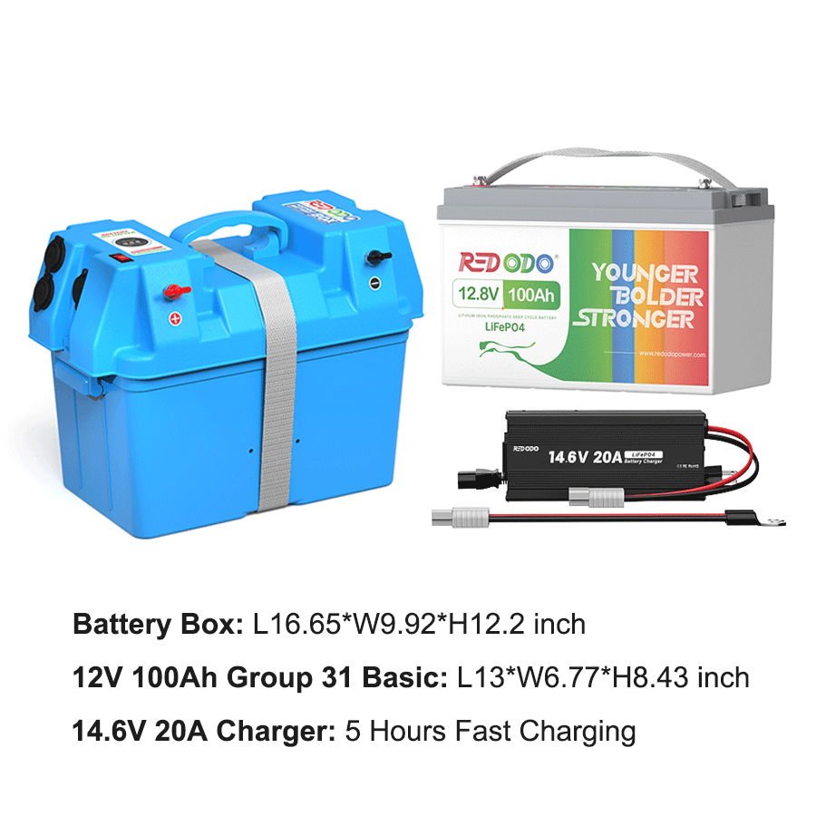 Redodo 1.28kWh Portable Solar Power Station - DIY Solar Generator Kit for Camping, Fishing, RV Trips & Emergency Backup Power | Off-Grid Energy Solution for Outdoor Adventures & Home Use