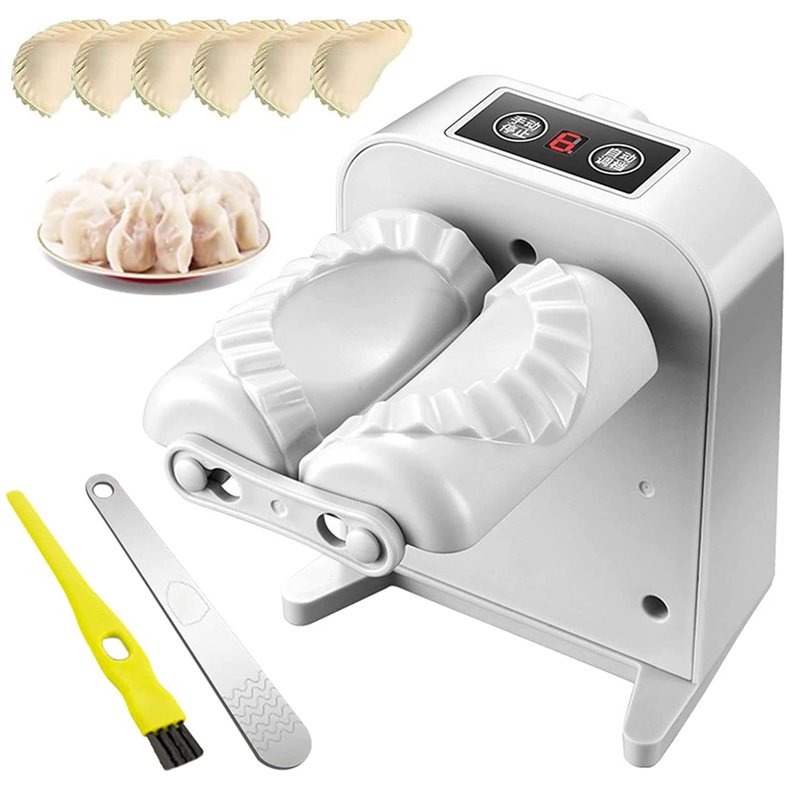2023 New Electric Dumpling Maker Machine - Automatic Dumpling Wrapper, 1-Second Quick Wrap, Waterproof & Safe Kitchen Tool for Homemade Dumplings (Grey) | Perfect for Family Cooking, Parties & Asian Cuisine Lovers