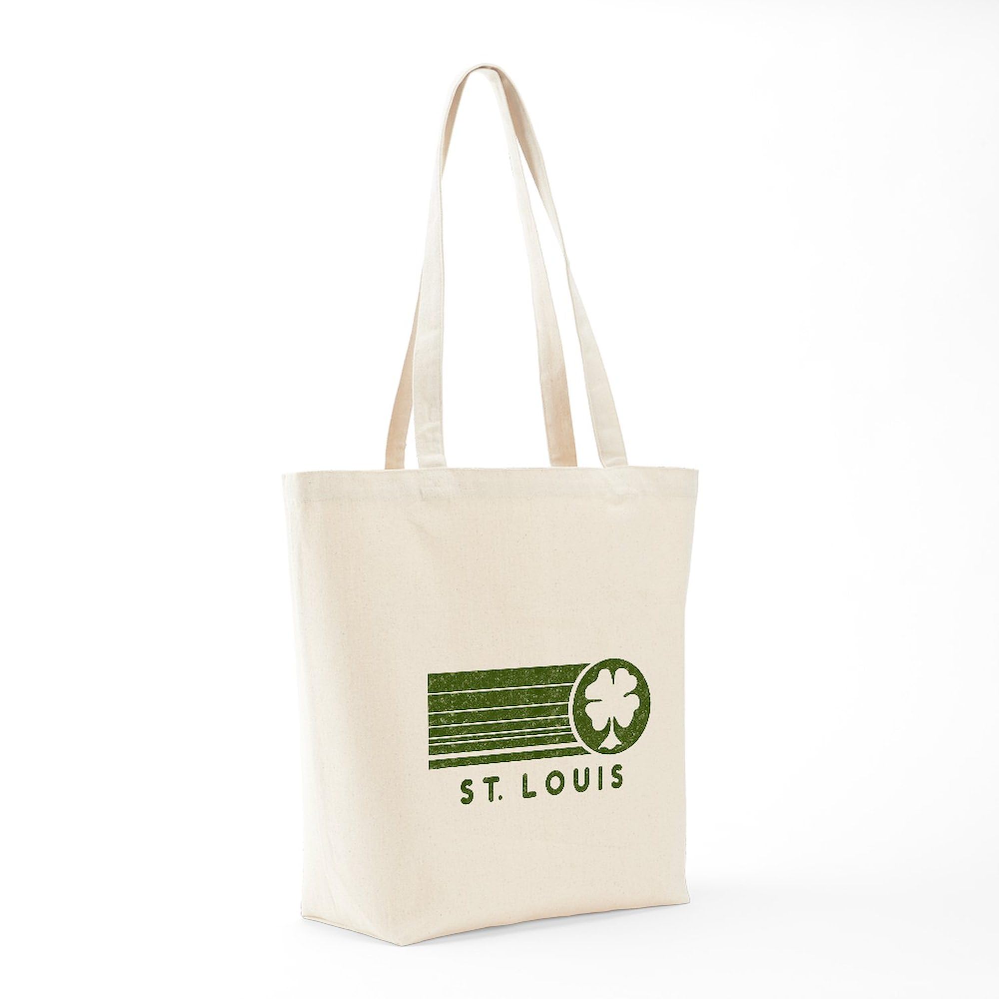 St. Louis Irish Tote Bag - Natural Canvas Reusable Grocery Shopping Bag for Women & Men | Eco-Friendly Grocery Hauler, Farmers Market Tote, Beach Bag & Everyday Carry