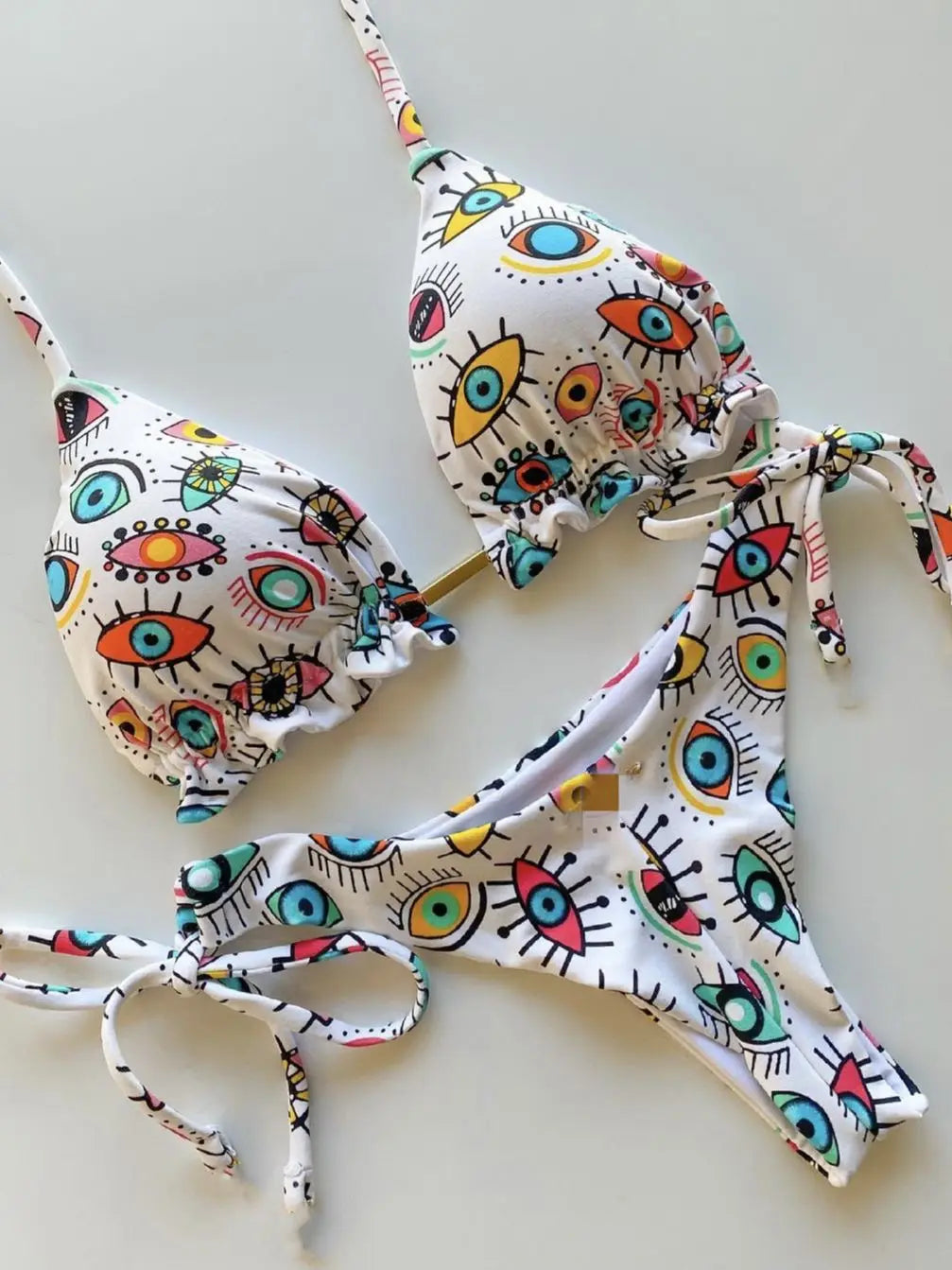 2022 Women's Sexy Floral Print Bikini Set - Brazilian Bandage Swimwear for Beach & Pool - Perfect for Summer Vacation, Tropical Getaway, and Swim Parties