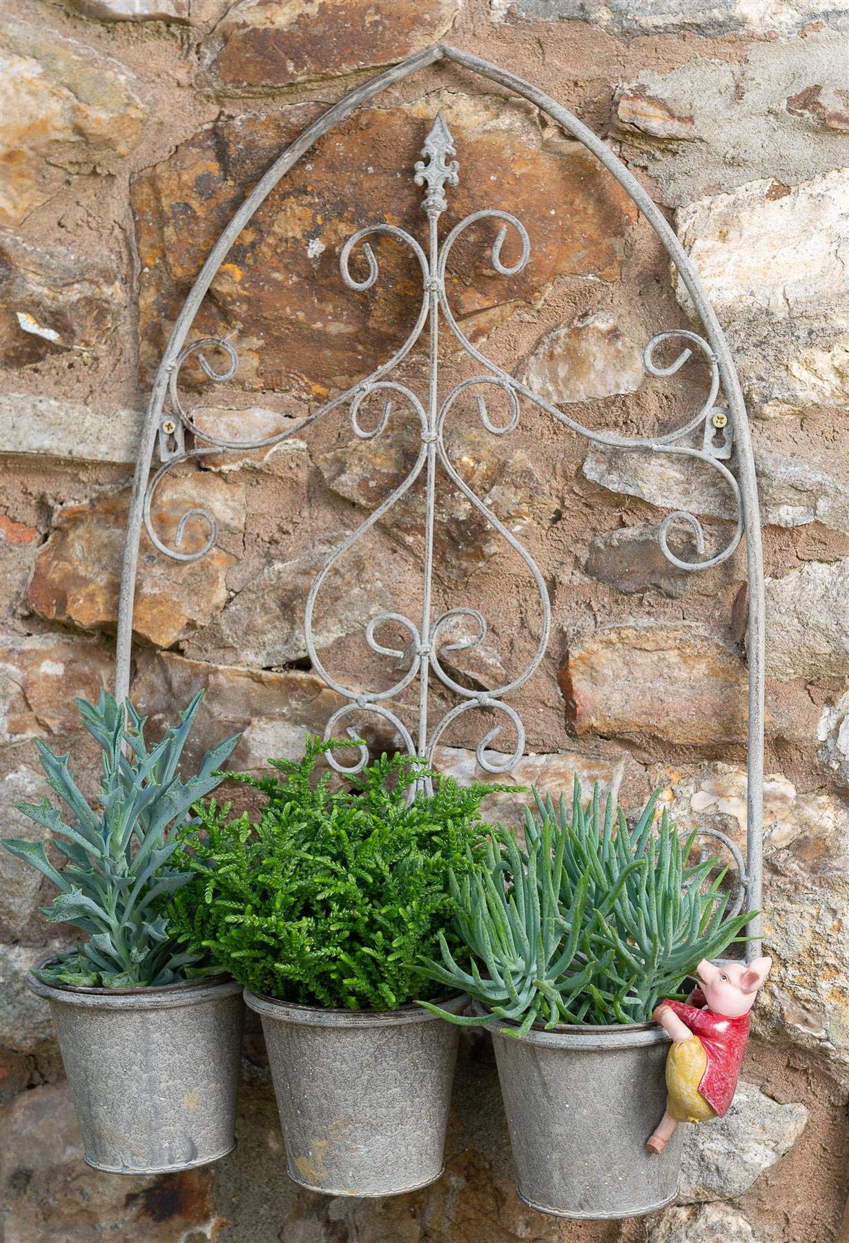 Pigling Bland Pot Buddy - Licensed Beatrix Potter Ceramic Plant Pot Hanger for Indoor & Outdoor Gardens | Perfect for Hanging Flower Pots, Herb Planters, and Succulent Displays