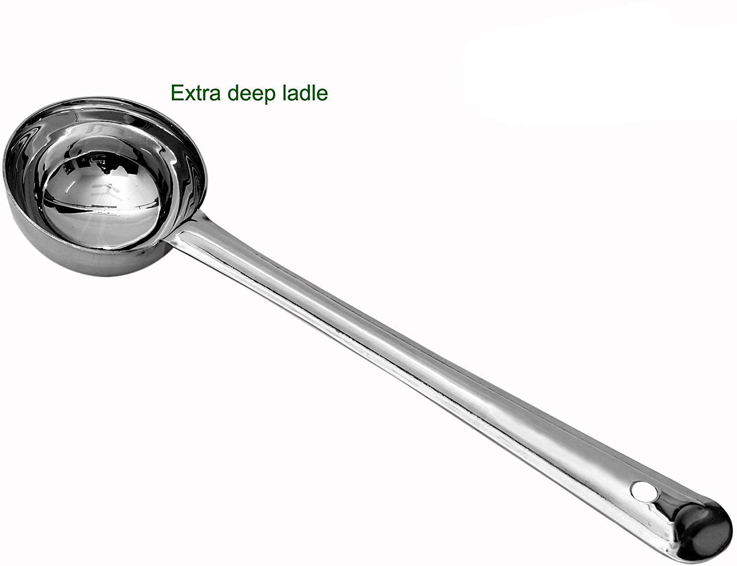 Premium Stainless Steel Cooking Ladle Set of 2 - 24cm Kitchen Utensils for Soup, Sauce & Stirring - Ideal for Home Chefs & Professional Kitchens
