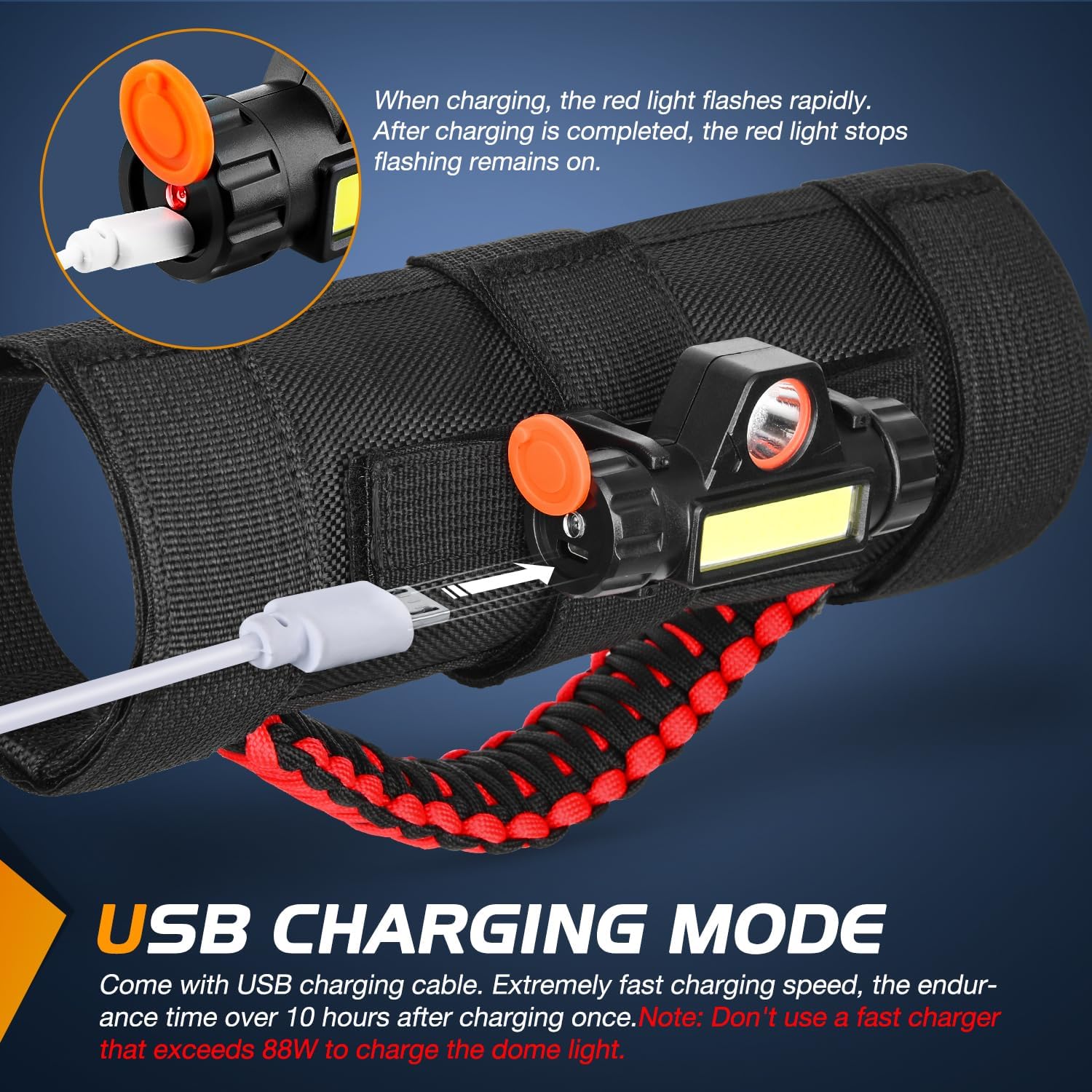 Universal 2in & 4in Dome Light Spot Flood Combo - Roll Bar Mount for Trucks, ATVs & Off-Road Vehicles - Waterproof LED Work Light for Camping, Hunting & Emergency Use