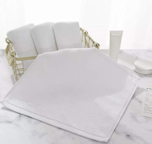 Khillayox™ Premium 400 GSM Cotton Face Towel Set of 6 - Ultra Soft & Super Absorbent Handkerchiefs for Women, Kids & Babies (25x25cm) - Perfect for Daily Use, Travel & Nursery Care - White