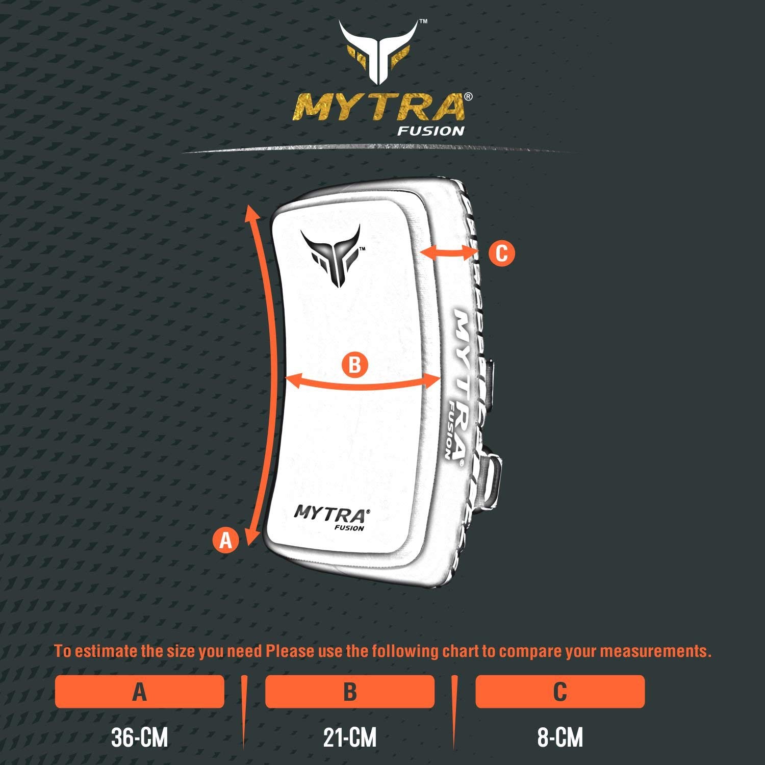 Mytra Fusion Muay Thai Pads - Curved Punching Pads for Boxing, Kickboxing, MMA & Martial Arts Training - Perfect for Home Gym, Combat Sports & Fitness Workouts