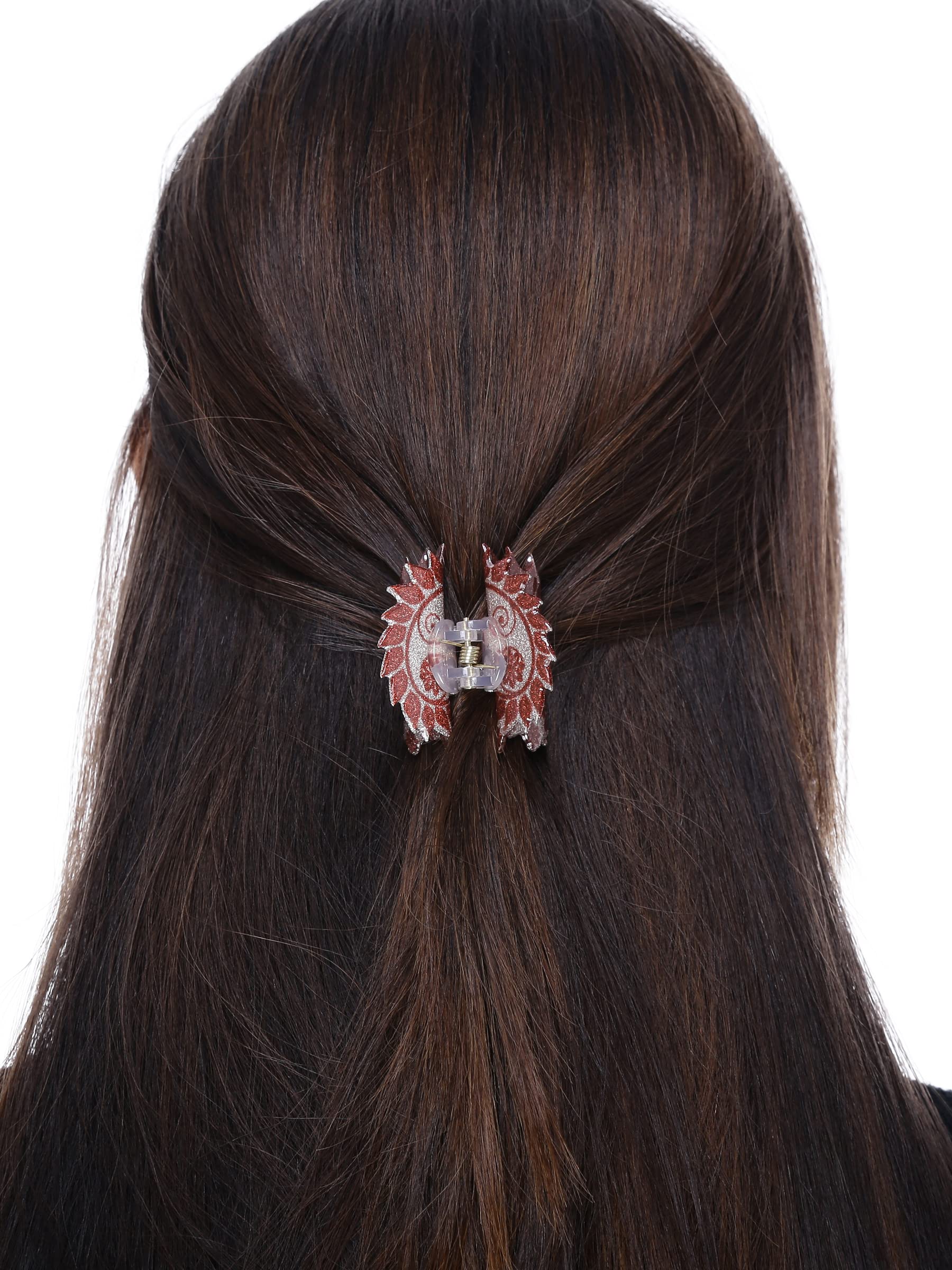 Colorful Large Hair Claw Clips for Women & Girls - Yellow Chimes Style Hair Clips - Perfect for School, Work, Parties & Everyday Hairstyles