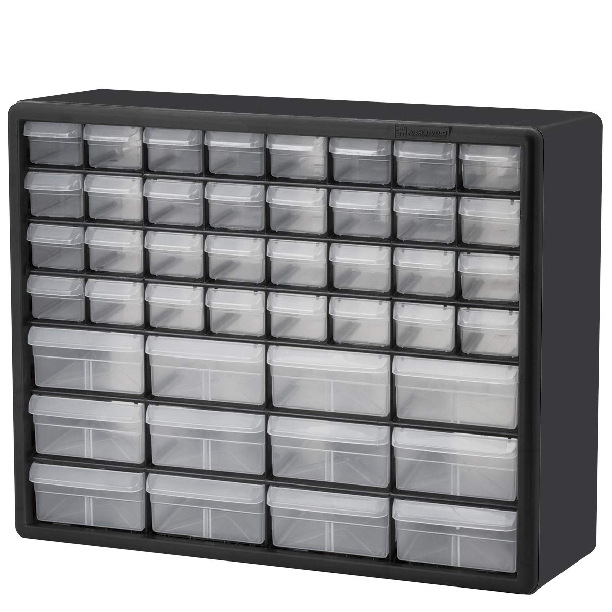 WEN Heavy Duty Workbench with Storage Drawers & Akro-Mils Plastic Parts Organizer Cabinet - Perfect for Garage Workshop, DIY Projects, and Tool Organization