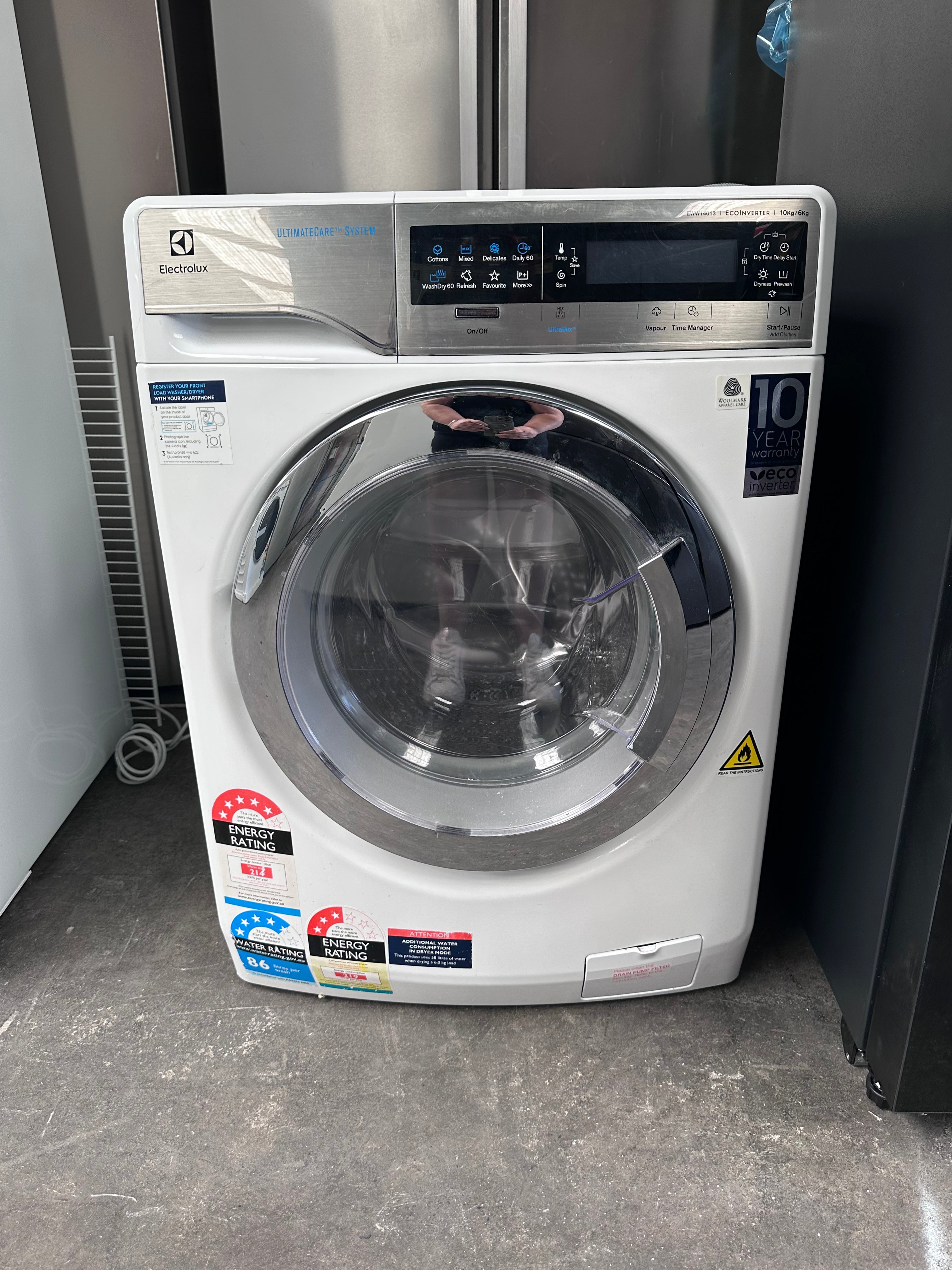 Electrolux 10kg/6kg Washer Dryer Combo - Energy Efficient Laundry Solution for Small Homes & Apartments | Certified Refurbished with Warranty | Perfect for Space-Saving Laundry Rooms & Compact Living Spaces