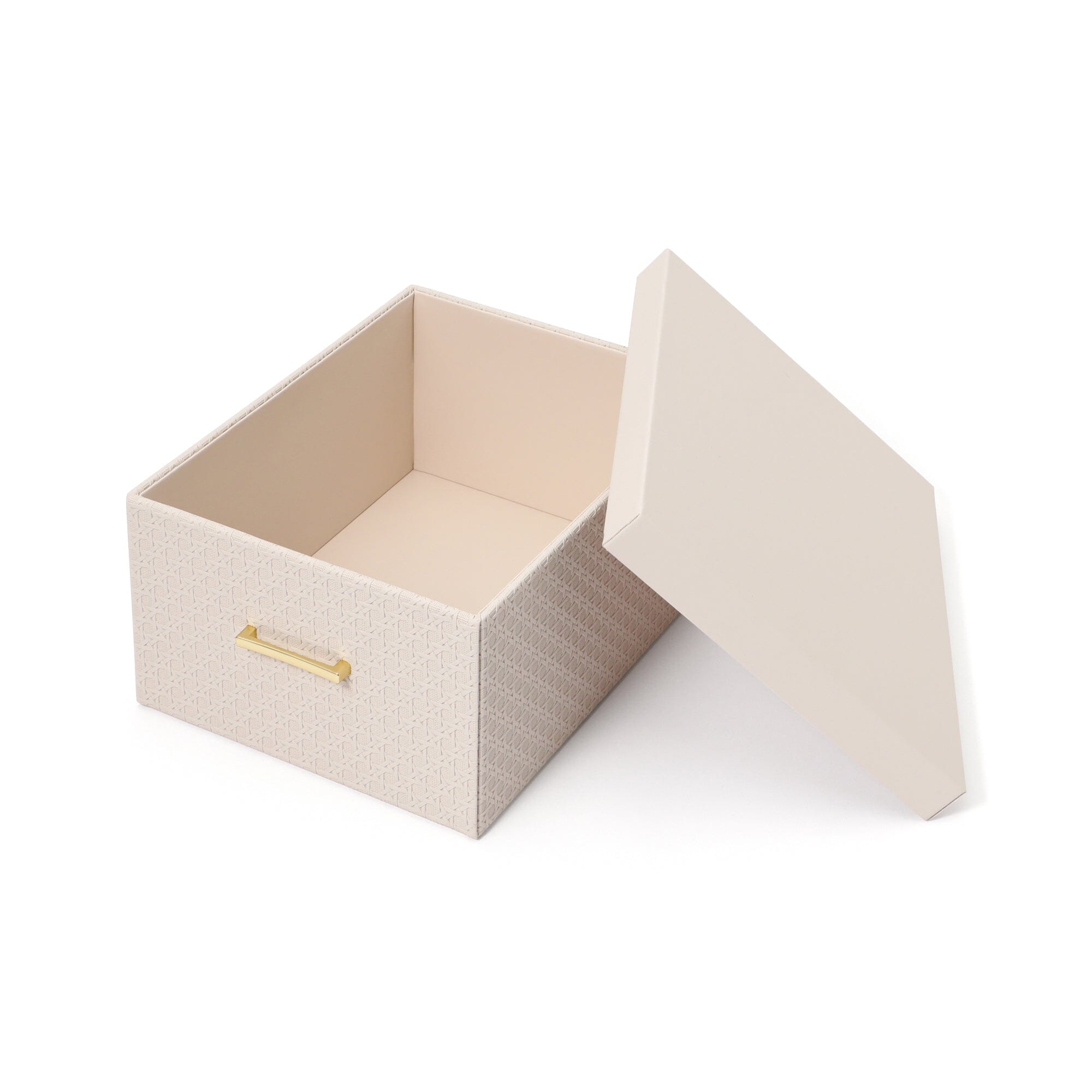Elegant Embossed Large Ivory Storage Box - Perfect for Jewelry, Keepsakes & Home Decor Organization