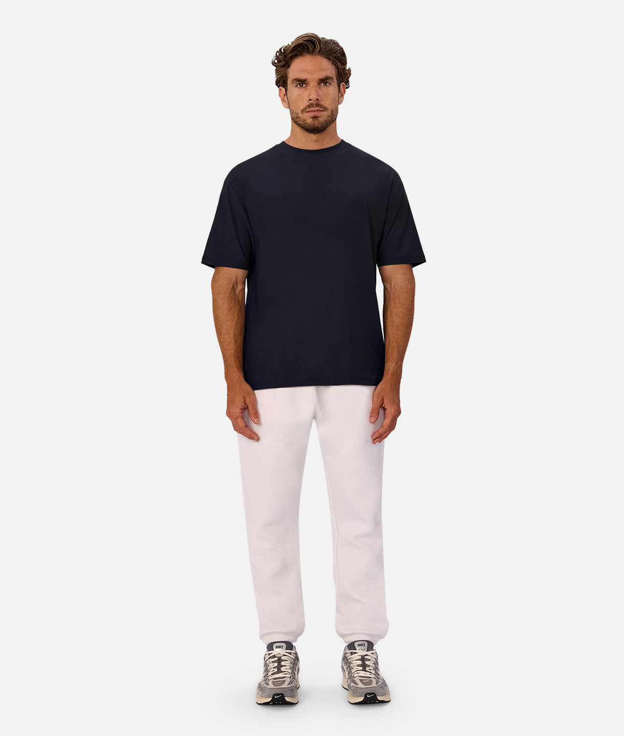Hamilton Tech Tee - Premium Navy Blue Cotton T-Shirt for Men | Comfortable Casual Wear for Work, Travel & Everyday Outfits