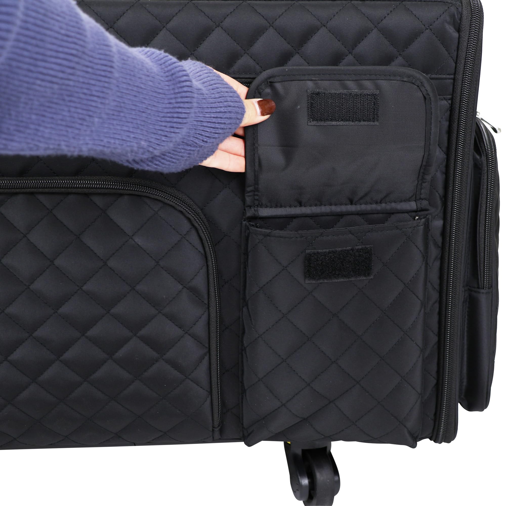 Everything Mary XL Roller Flat Top Craft Organizer - Durable Portable Sewing Machine Case & Craft Supply Tote with Spacious Storage | Perfect for Sewing, Scrapbooking, Quilting & DIY Projects | Easy-Transport Design for Craft Rooms & Workshops