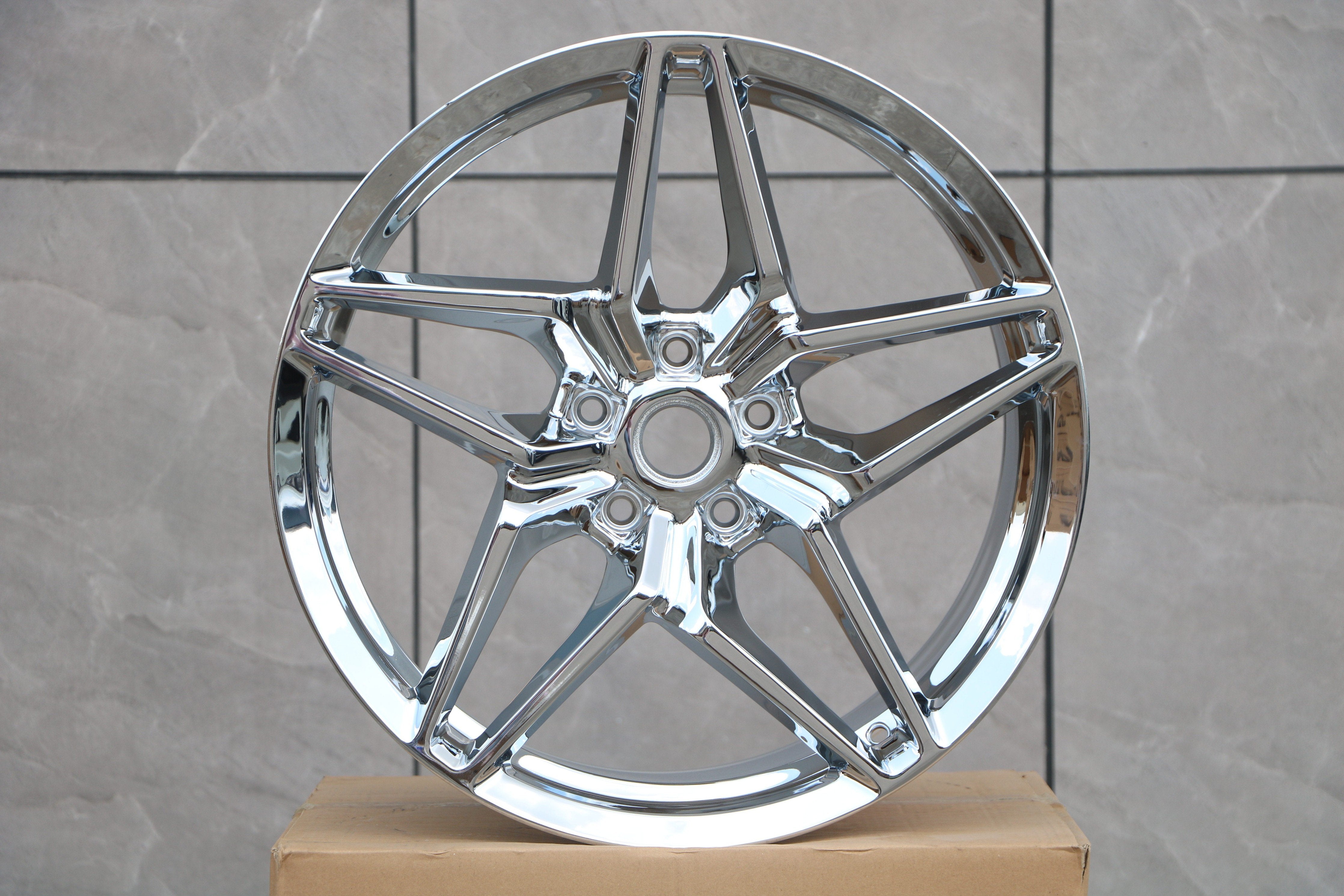 19/20 ZR1 Style Wheels for Chevy Corvette C6 & C7 - High Performance Alloy Rims - Perfect for Street Racing & Car Shows