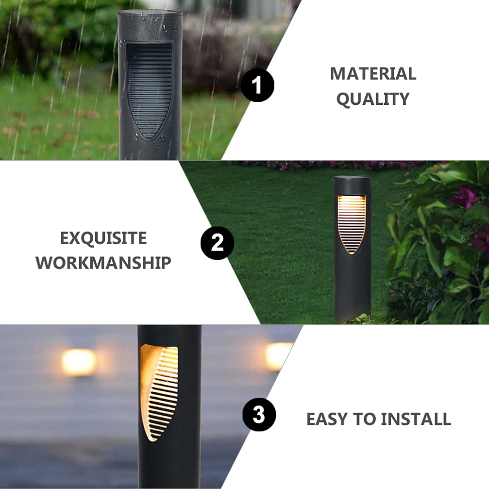 Uonlytech 2 Pack Solar Lawn Lights - Waterproof Outdoor Solar LED Garden Lights for Pathway, Walkway, Yard & Landscape Lighting | Solar Powered, Auto On/Off, Weather Resistant | Perfect for Driveway, Patio, Deck & Backyard Decoration