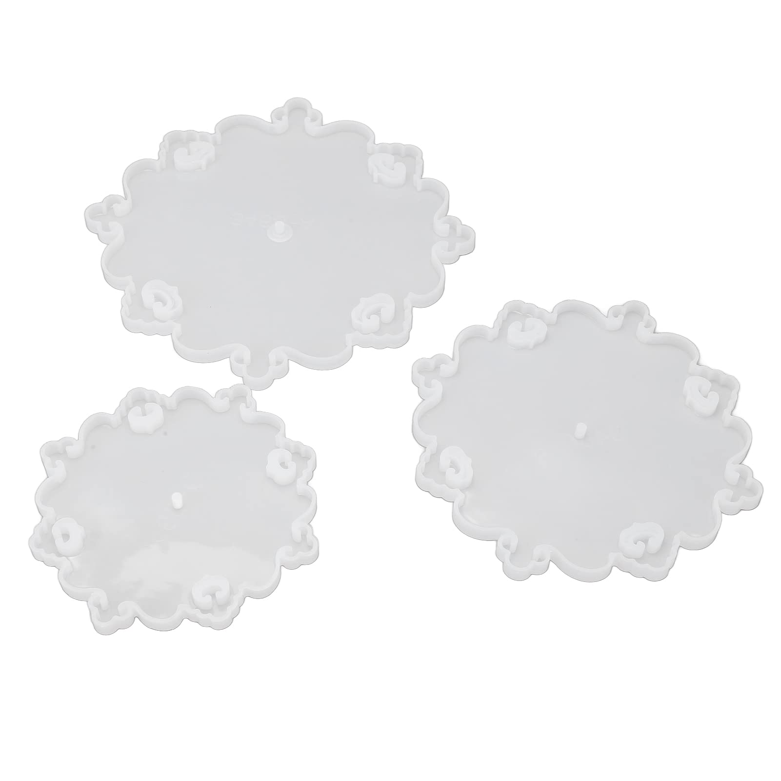 Premium Epoxy Resin Molds Set - 3PC European Style DIY Craft Molds for Jewelry, Coasters & Home Decor - Durable & Reusable Silicone Molds for Resin Art, Handmade Gifts & Creative Projects