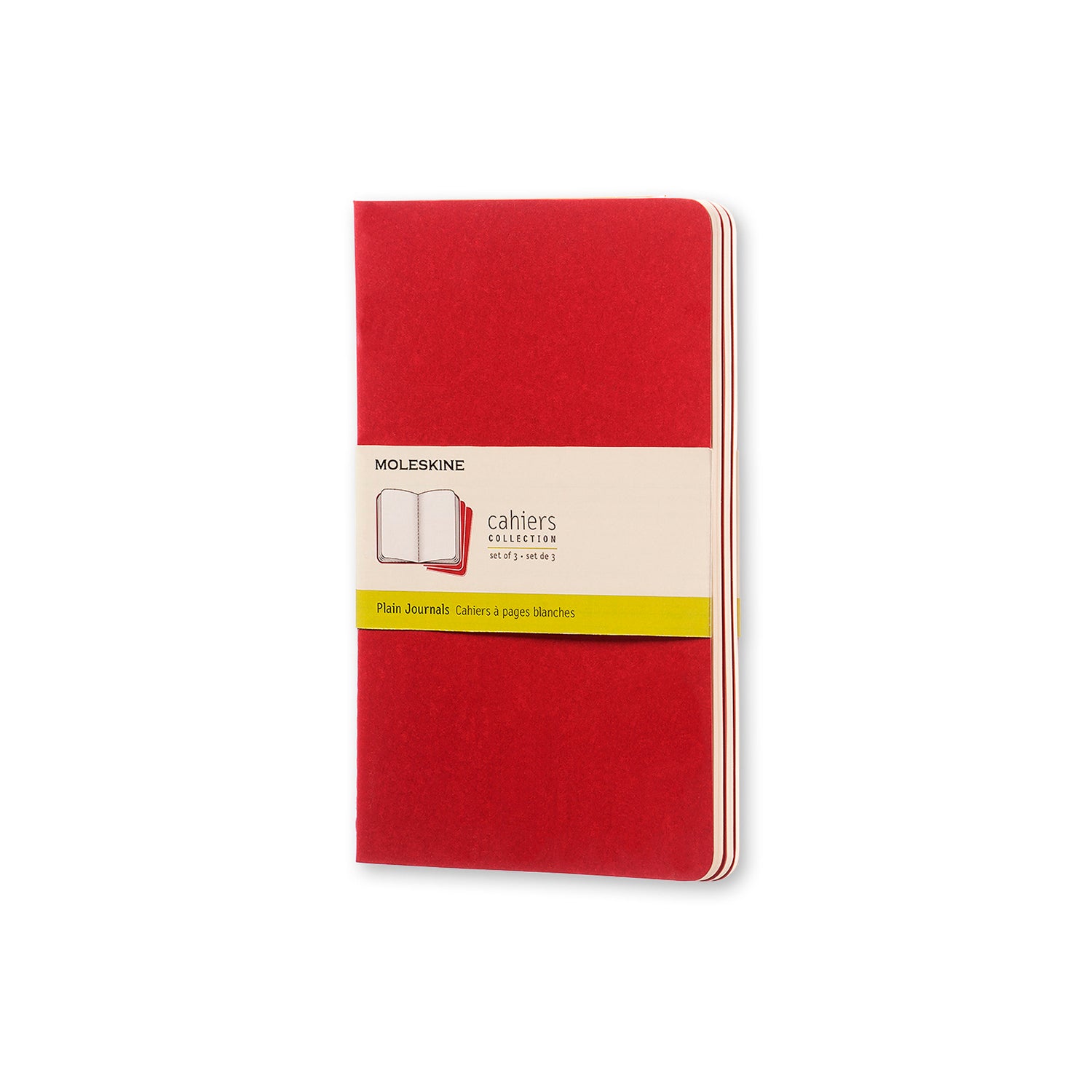 Premium Cahier Large Notebook Set - 3-Pack Lined Journal for Writing, Sketching & Note Taking - Ideal for School, Office & Creative Projects