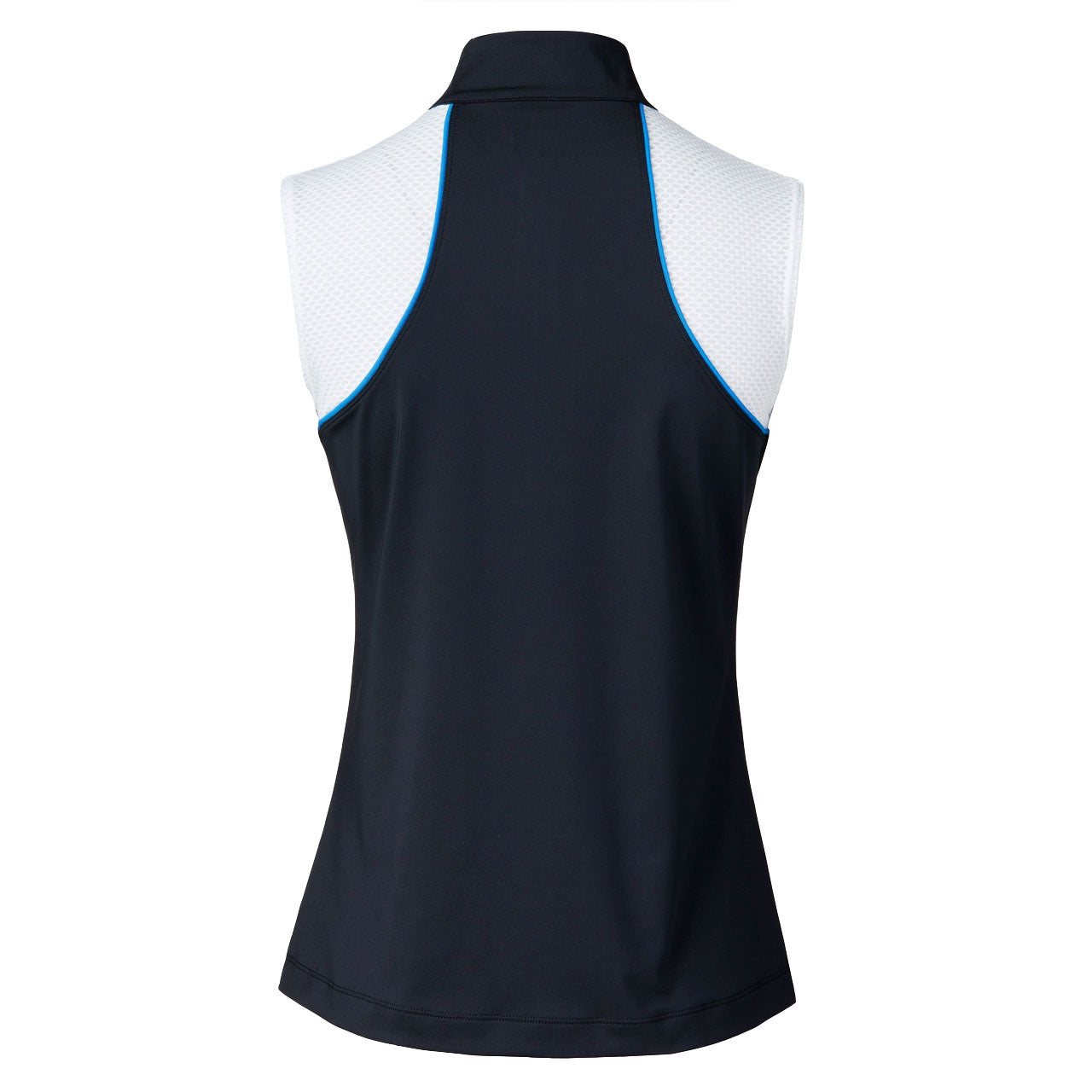 Women's Sleeveless Golf Polo Shirt - Breathable Quick-Dry Athletic Top for Golf, Tennis & Outdoor Sports - Navy Blue Performance Apparel