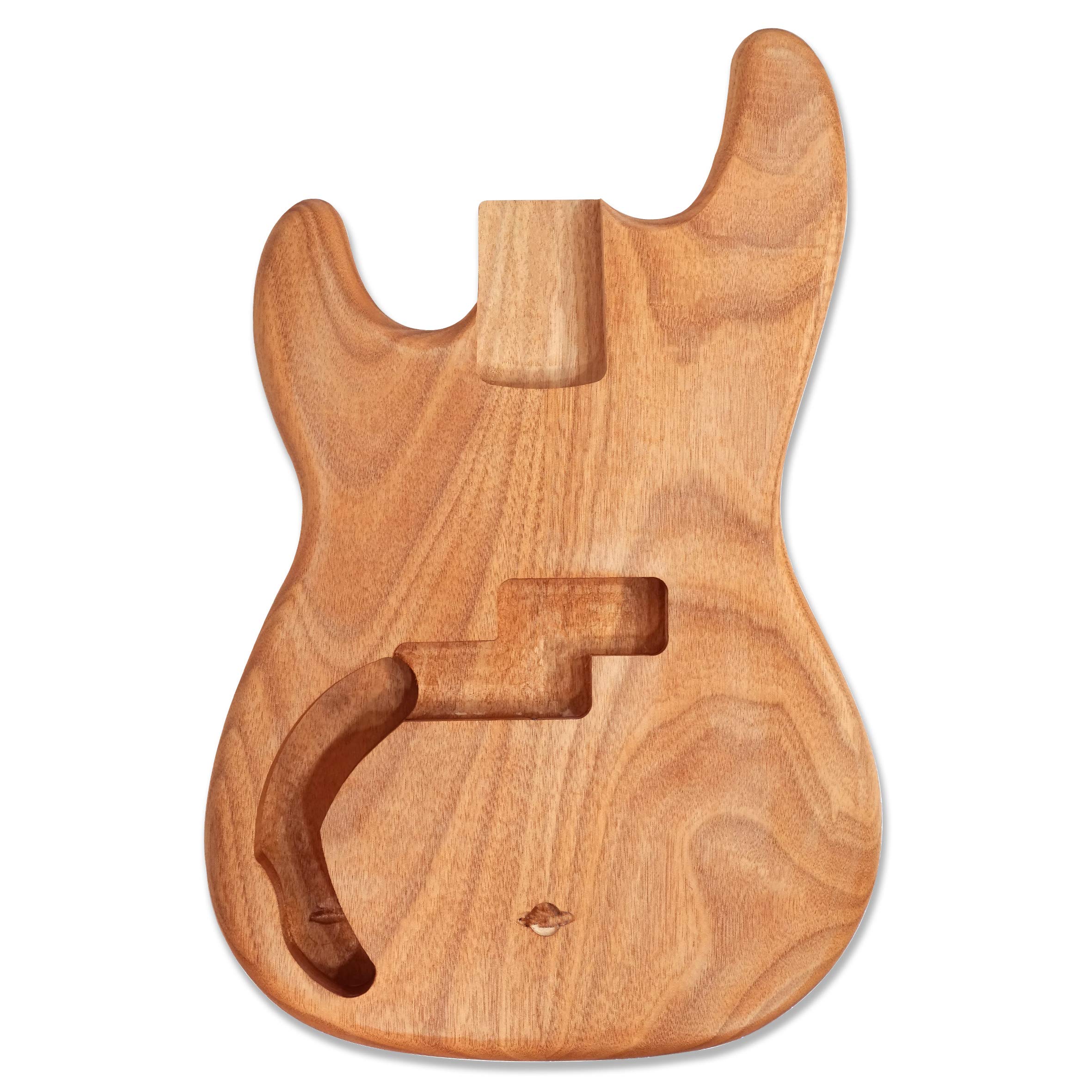 Left-Handed Unfinished PB Bass Guitar Body - Okoume Wood for DIY Custom Builds | Perfect for Musicians & Luthiers | Studio & Live Performance Ready