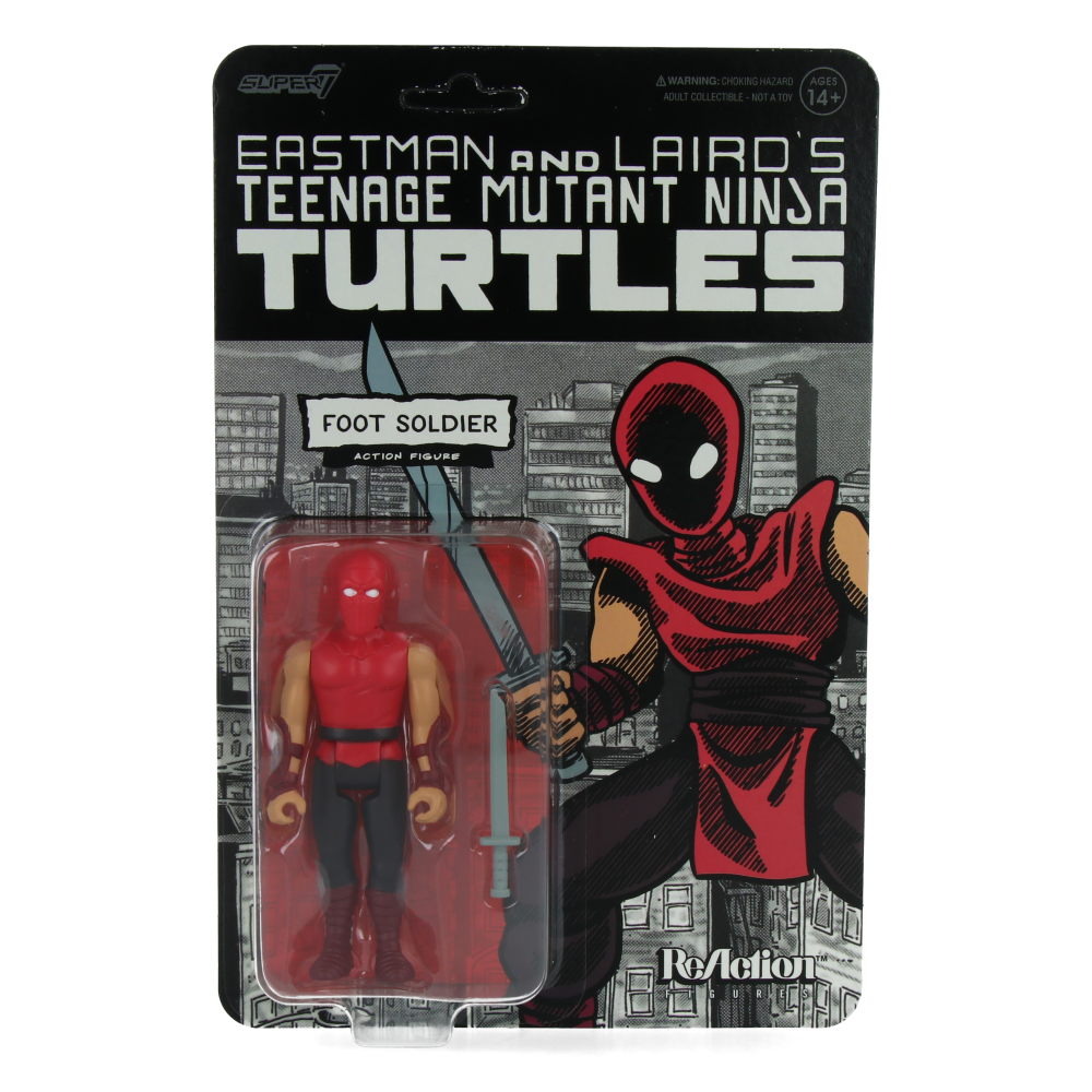 TMNT Foot Soldier Comic Color ReAction Figure Wave 11 - Teenage Mutant Ninja Turtles Collectible Action Figure for Display & Play