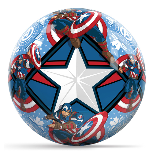 Marvel Avengers Captain America Themed Bowling Ball - Official Licensed Superhero Design for Bowling Enthusiasts | Perfect for Themed Parties, League Play, and Collectors