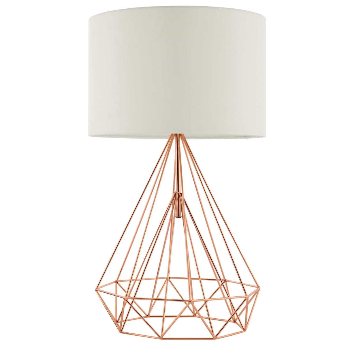 Elegant Rose Gold Table Lamp - Modern Bedside & Desk Lighting for Home & Office Decor