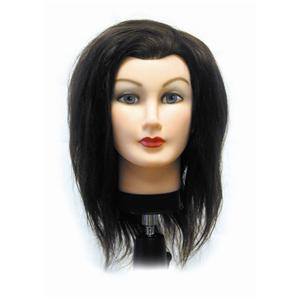 CELEBRITY HAIR MANIKINS DEBRA 100% Human Hair Mannequin Head - 17 Inch & 19 Inch Options for Hairstyling Practice, Cosmetology Training & Salon Display