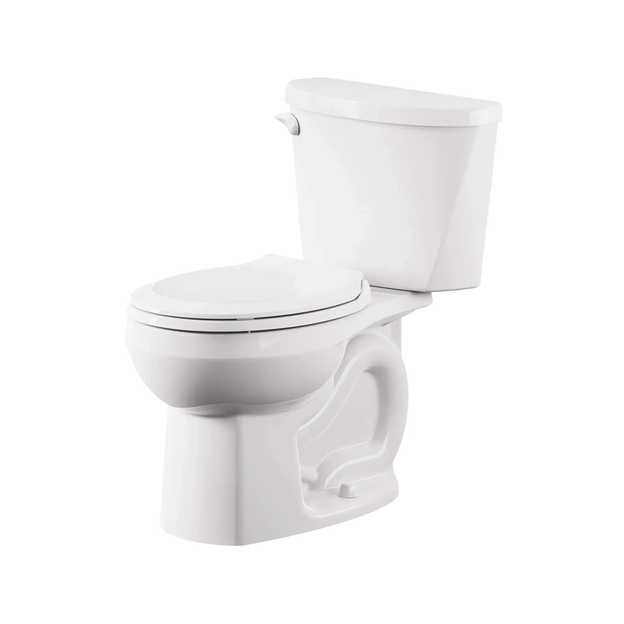 Colony® 3 Two-Piece 1.28 GPF/4.8 LPF Round Front 10-Inch Rough-In Toilet Without Seat - Water-Efficient Bathroom Solution for Small Spaces & Modern Homes