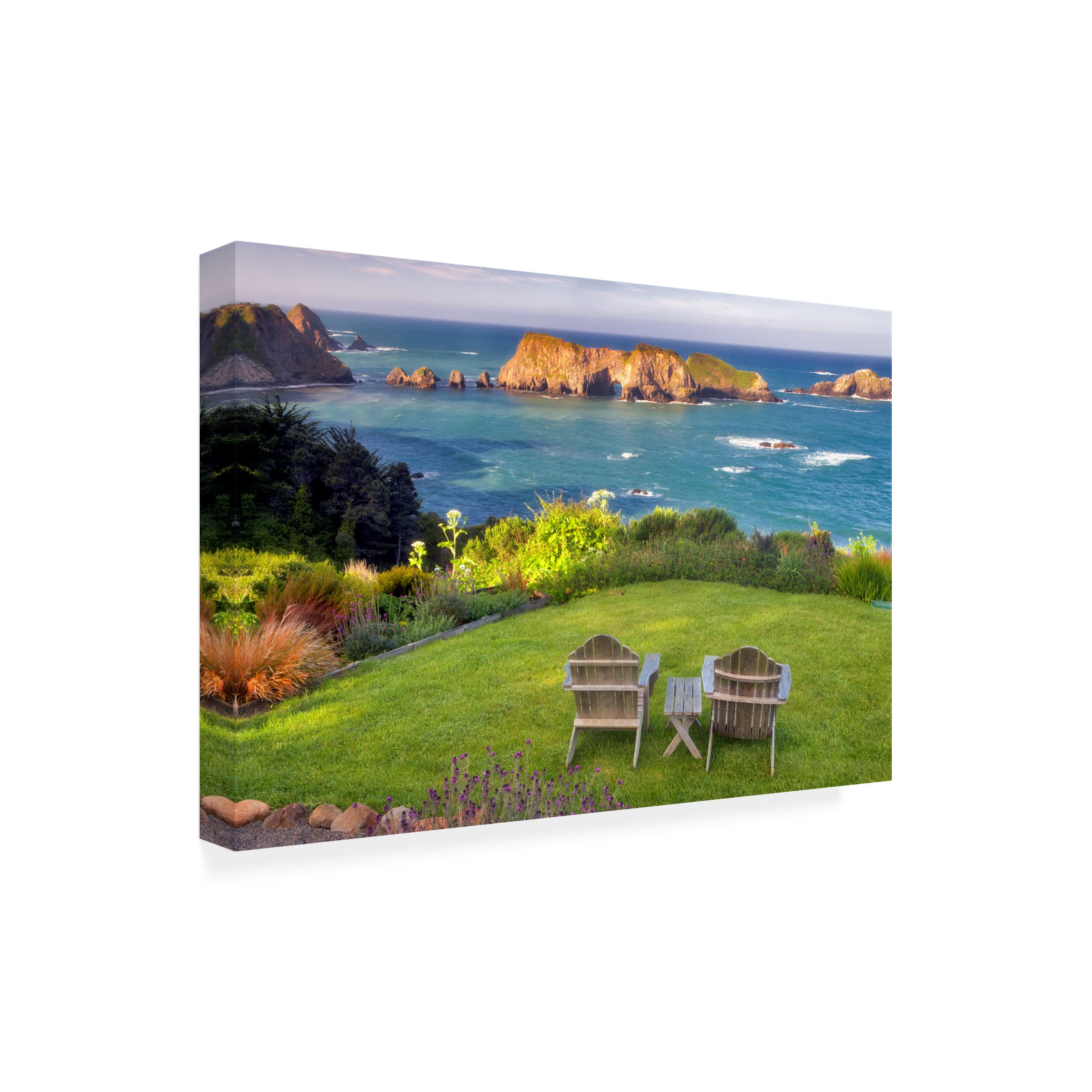 Dennis Frates 'Beach Chair 3' Canvas Wall Art Print - Coastal Decor for Living Room, Bedroom & Office - Trademark Fine Art Collection