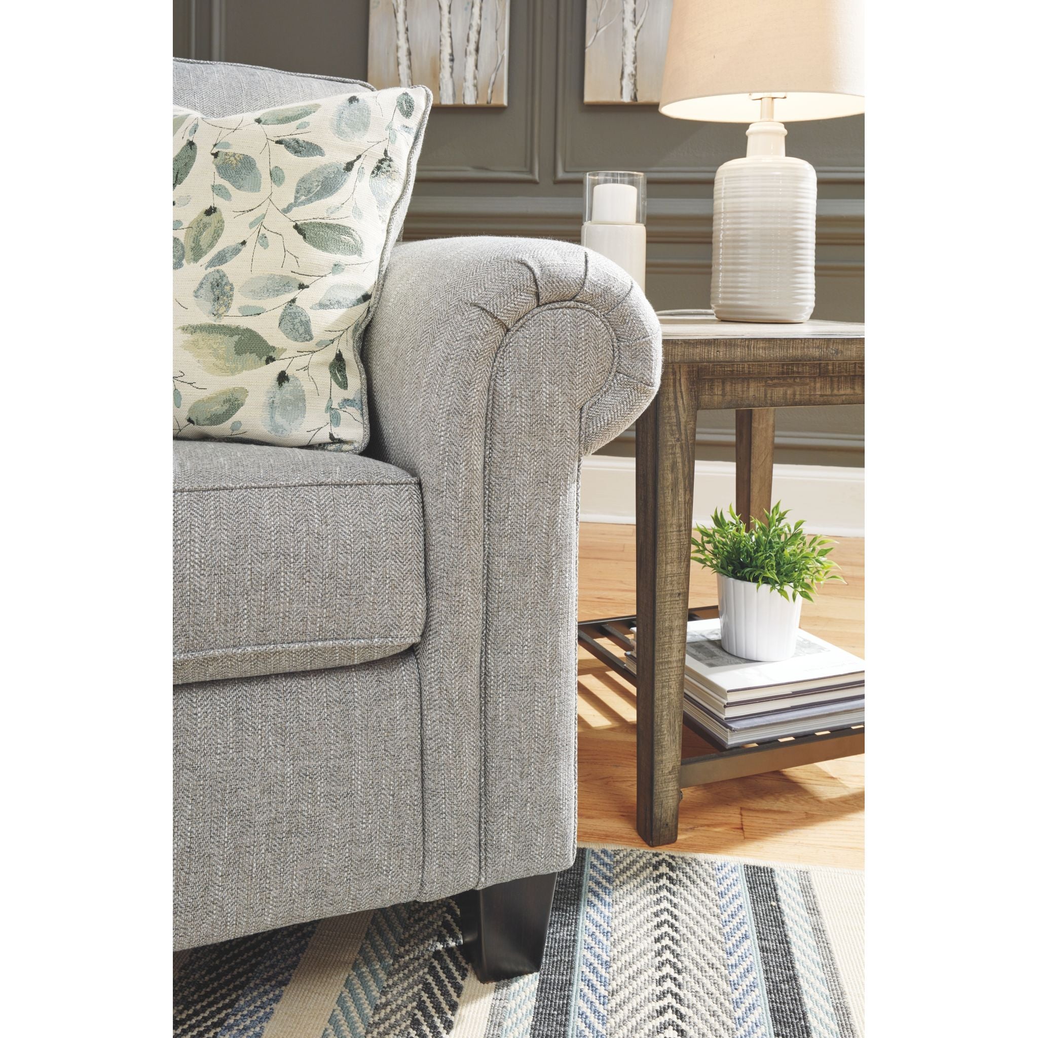Alandari Queen Size Sleeper Sofa Bed in Gray - Perfect for Small Spaces, Guest Rooms & Apartments