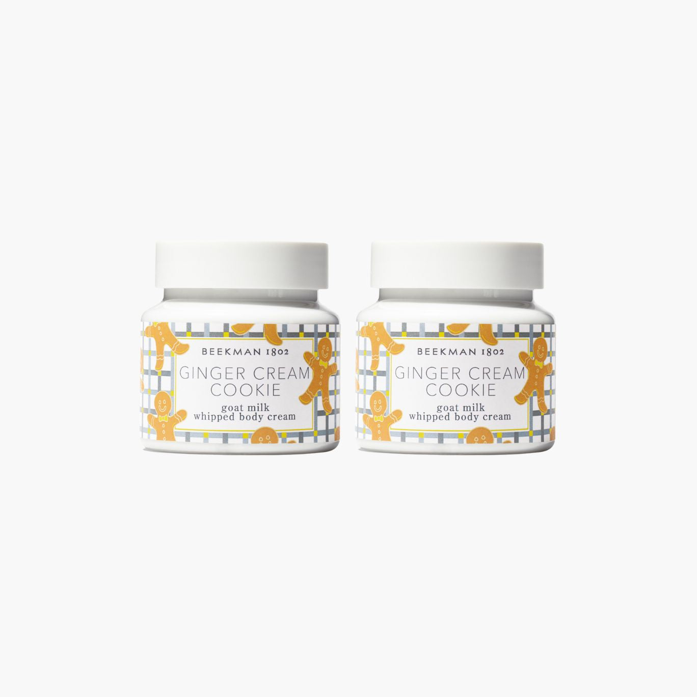 Ginger Cream Cookie Whipped Body Cream Set of 2 - Moisturizing & Nourishing for Dry Skin - Perfect for Spa Day & Self-Care Gifts