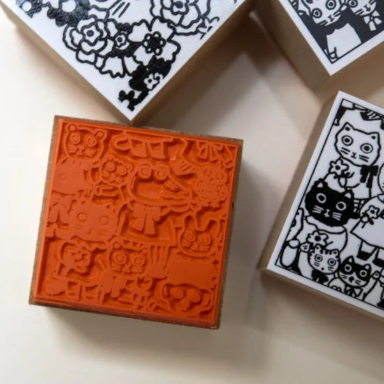 Yumi Kitagishi Animal Rubber Stamps - Handmade Craft Stamps for Scrapbooking, Card Making & DIY Projects