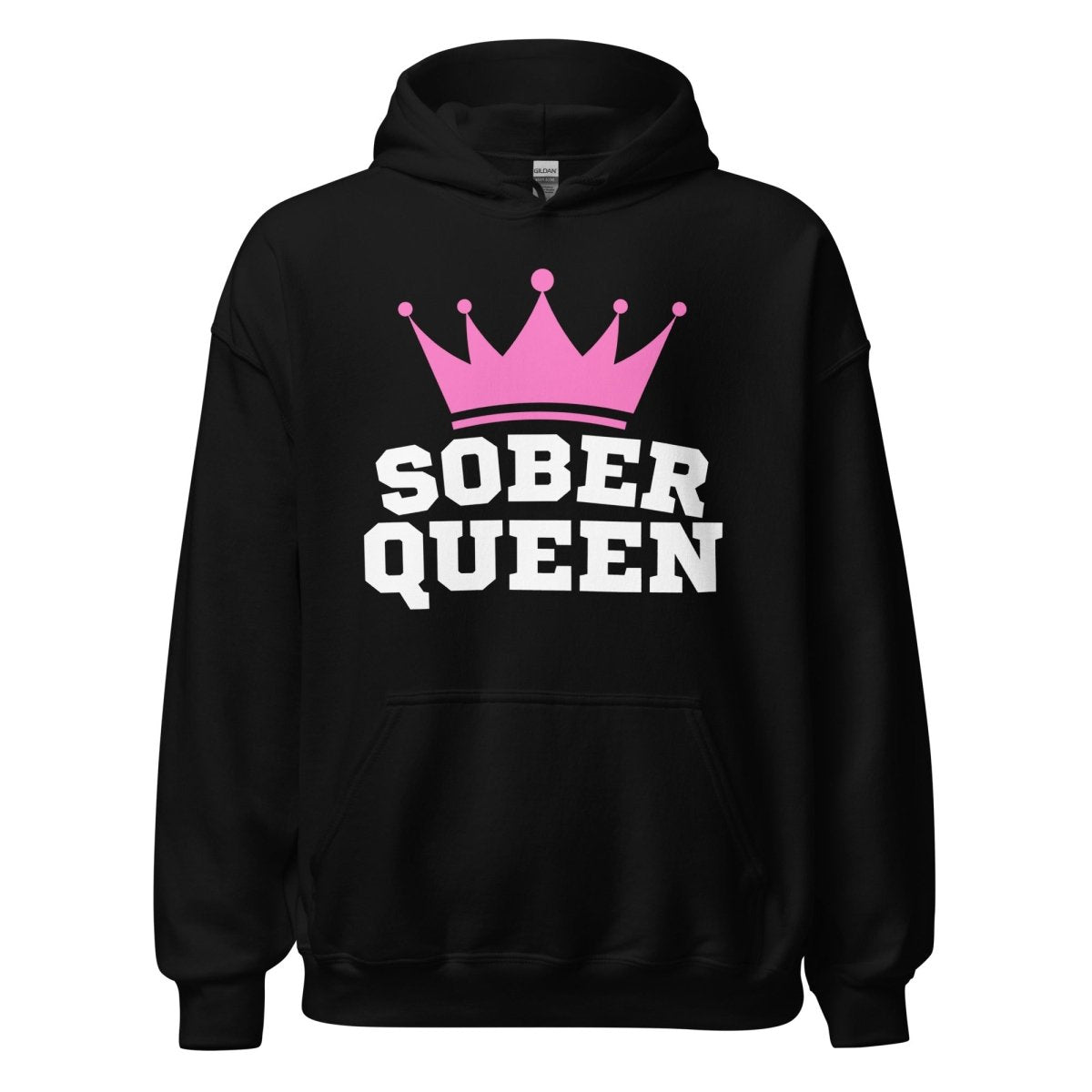 Sober Queen Unisex Hoodie - Comfortable & Stylish Pullover for Men & Women - Perfect for Casual Wear, Gym, and Outdoor Activities