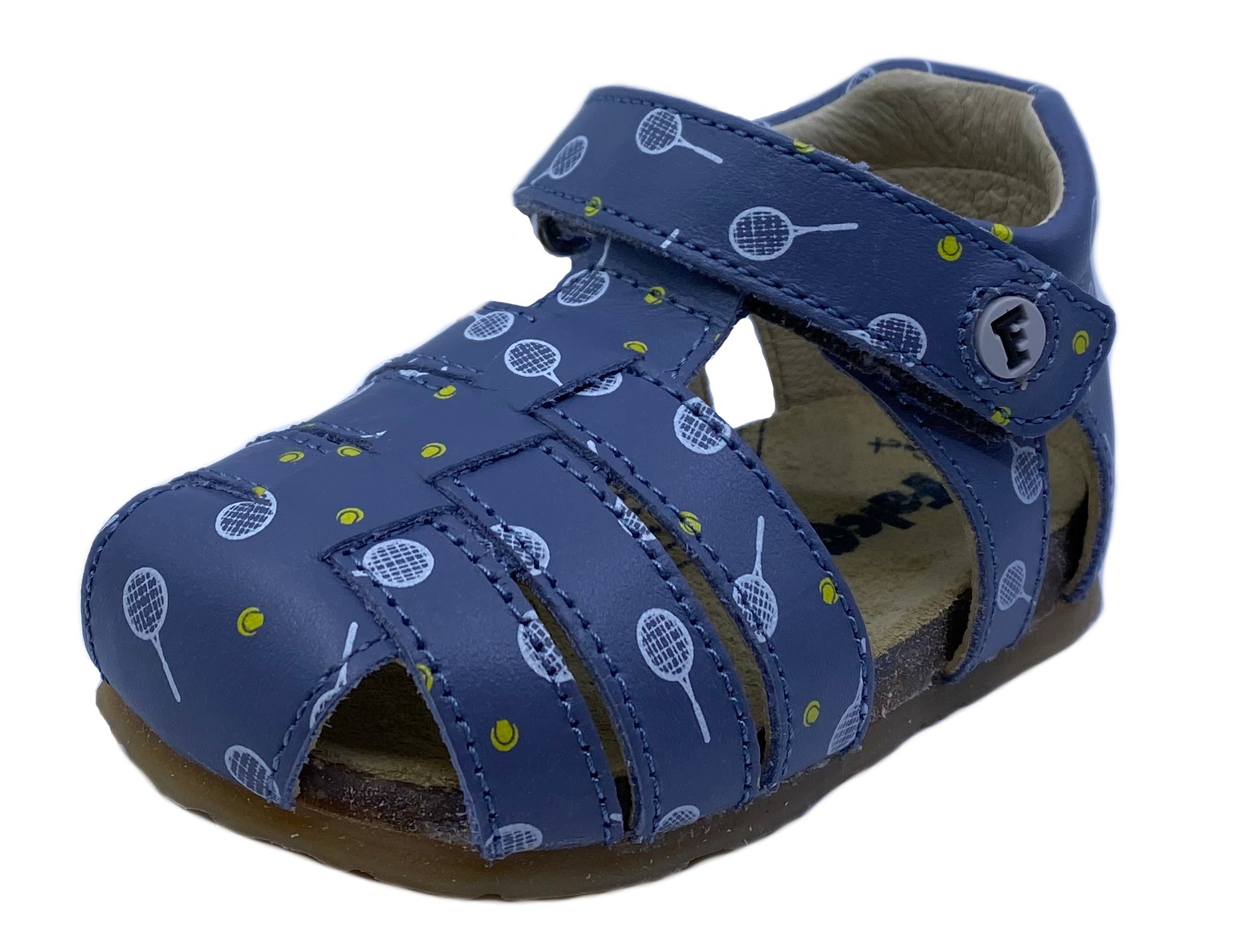 Falcotto Boys Girls Alby Tennis Fisherman Sandals - Light Blue White Yellow | Comfortable Kids Summer Shoes for Beach, Pool & Outdoor Play