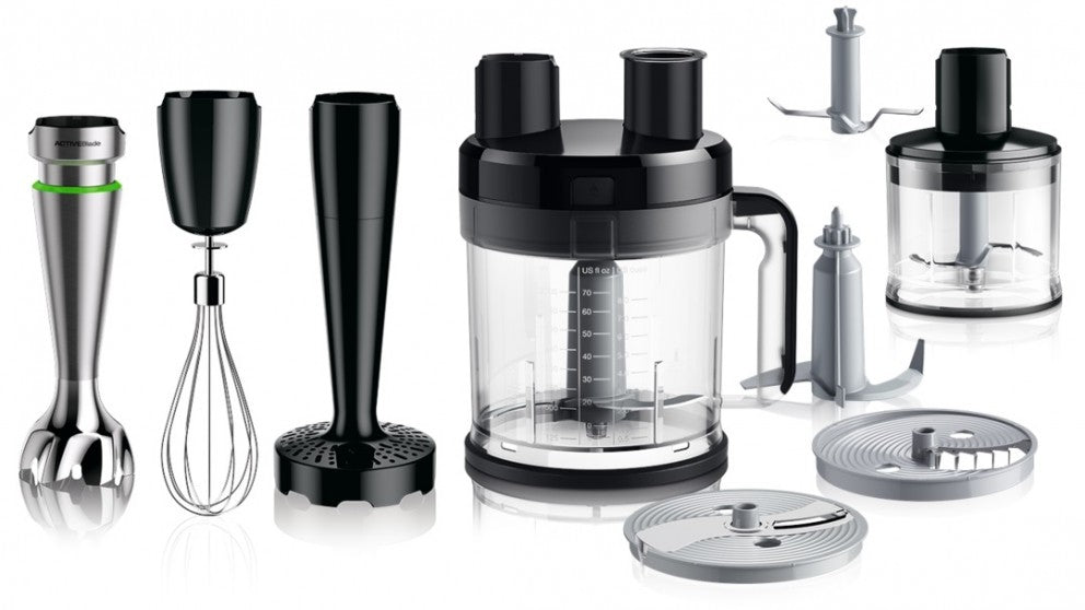 Braun Multiquick 9 Hand Blender 1200W - Powerful Immersion Blender with Black & Green Design (MQ9187XLI) - Perfect for Smoothies, Soups, Sauces & Baby Food