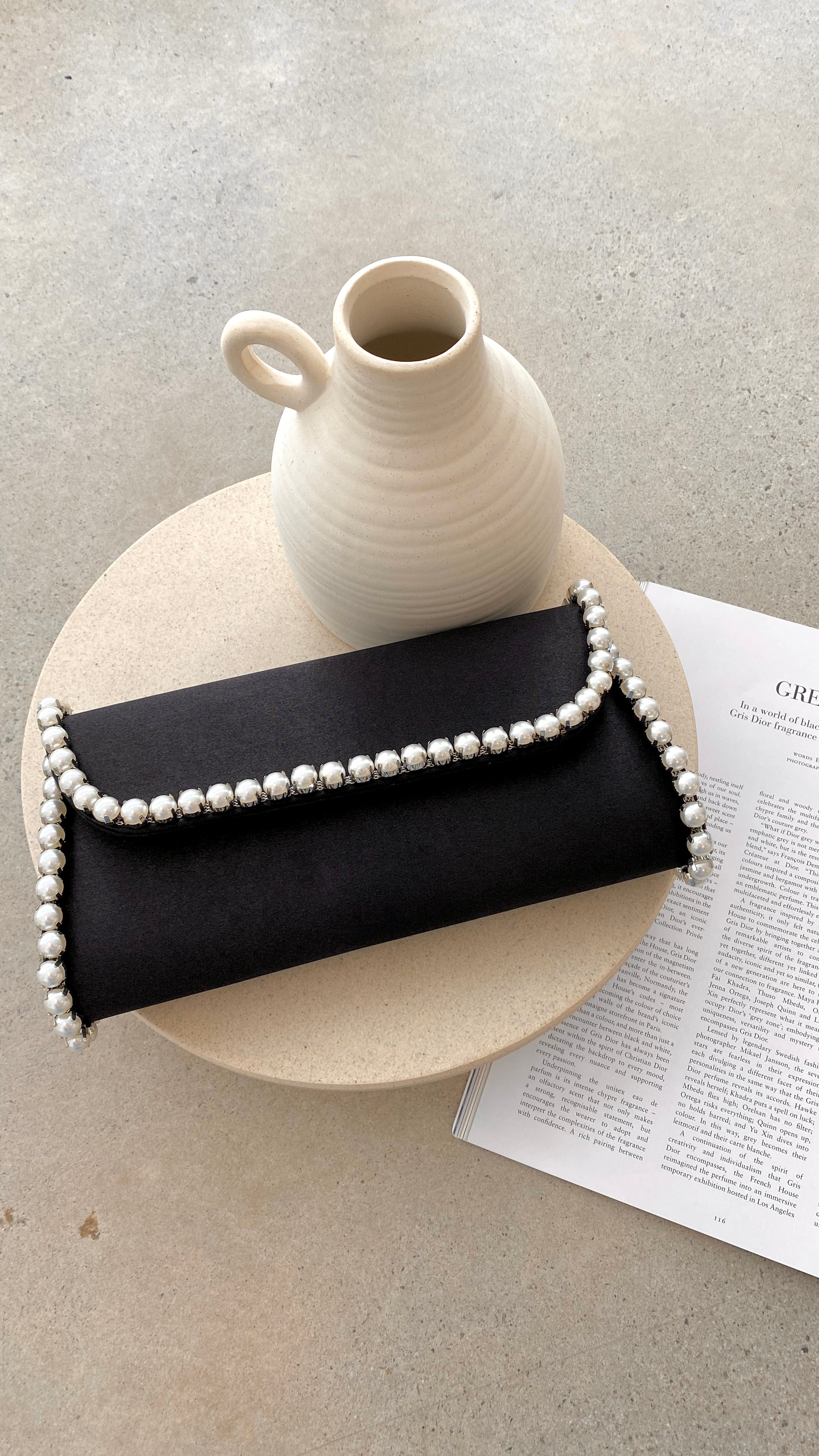 Audrey Black Leather Purse for Women - Stylish Handbag for Work, Evening & Daily Use