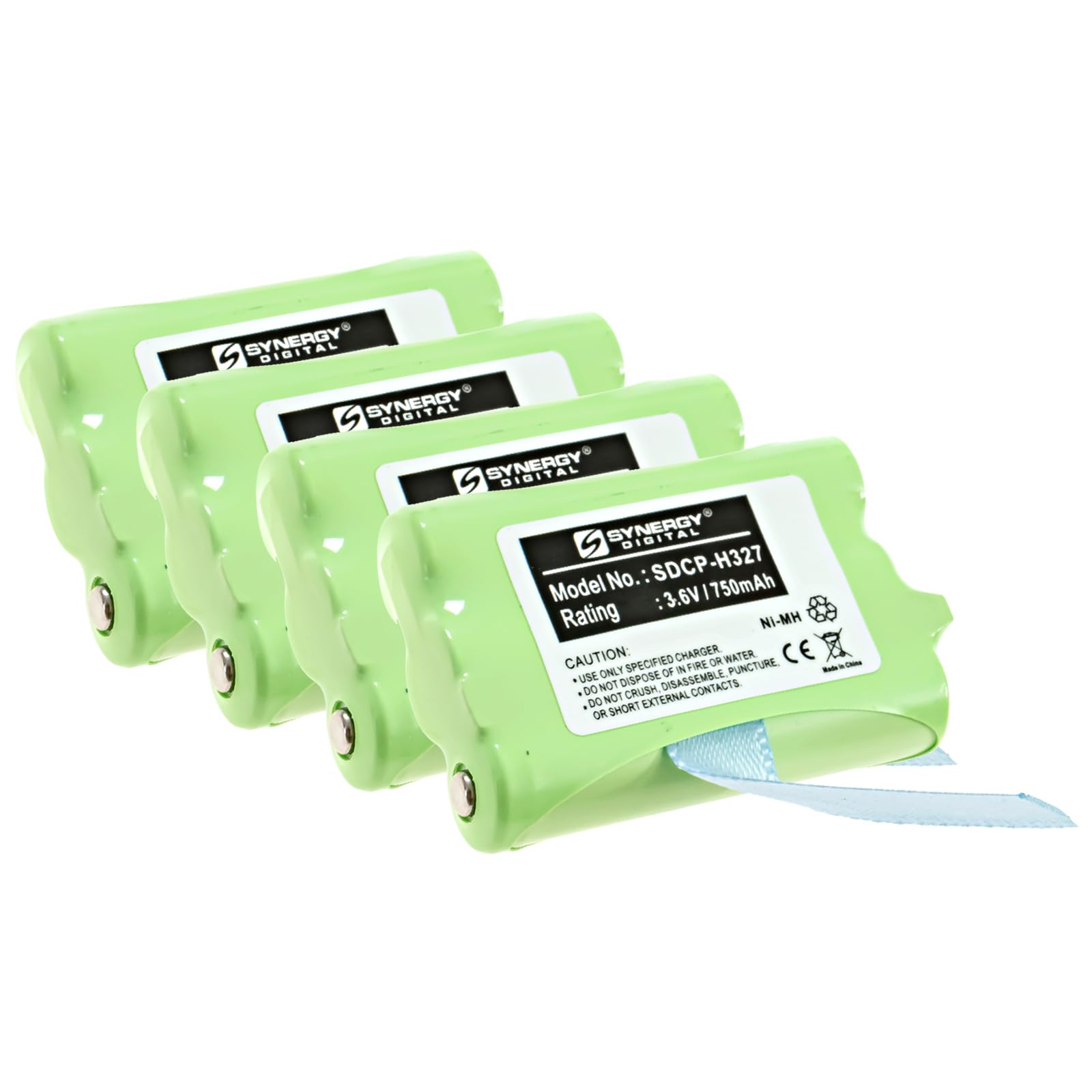 Synergy Digital Rechargeable Cordless Phone Batteries - 4 Pack Ni-MH 3.6V 750mAh Replacement Batteries for GP GP70AAAH3BX & GP75AAAH3BX Models - Perfect for Home, Office, and Business Cordless Phones
