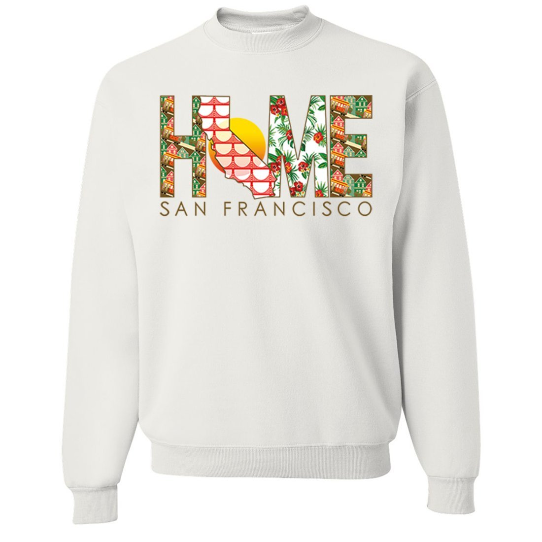 San Francisco Home Crewneck Sweatshirt | Soft Cotton Unisex Pullover | Perfect for Casual Wear & City Exploration