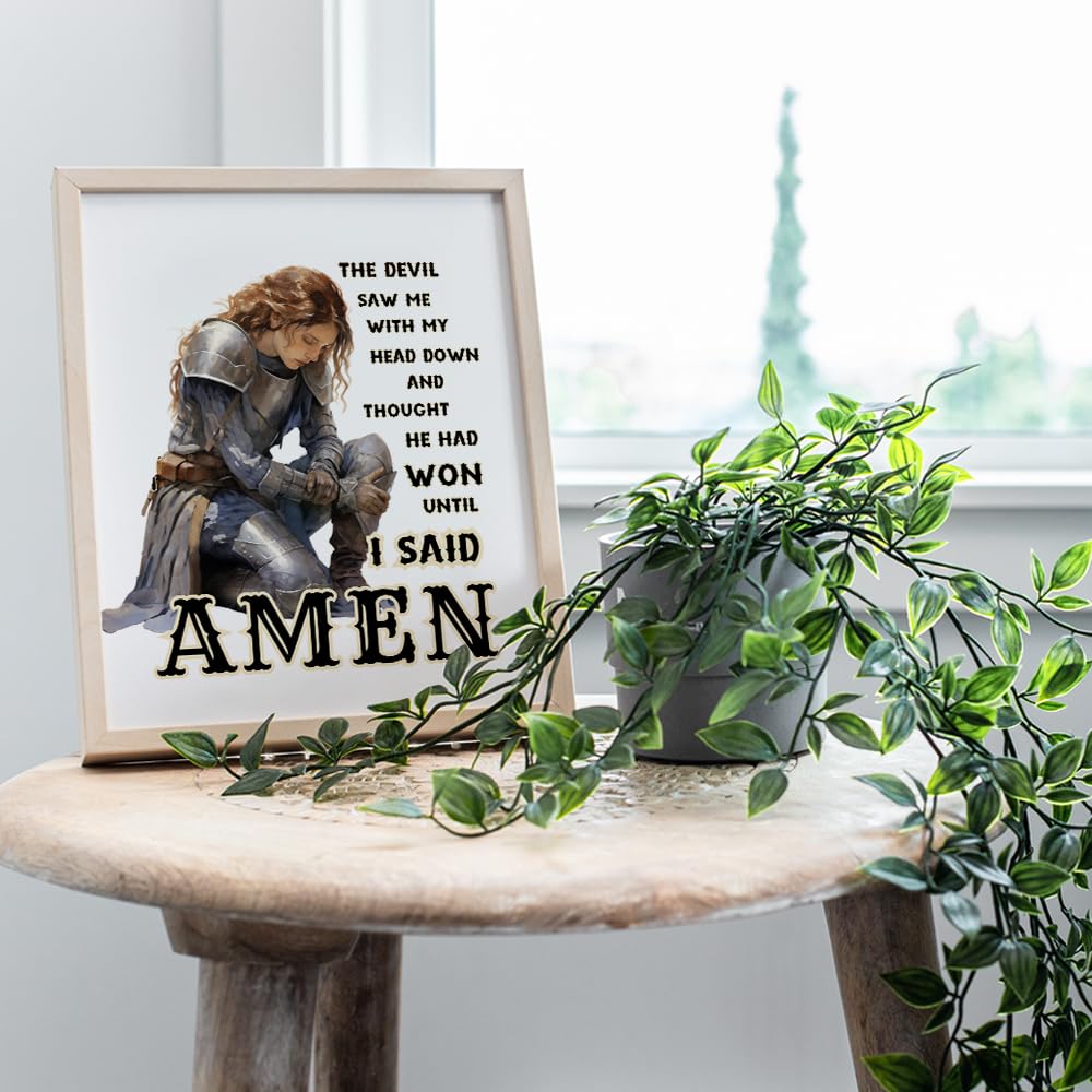 Inspirational Christian Wall Art for Women - Positive Spiritual Quotes & Motivational Decor for Bedroom, Teen Daughter - Religious Gifts & Prayer Room Decor | Perfect for Home, Office & Church Decorations