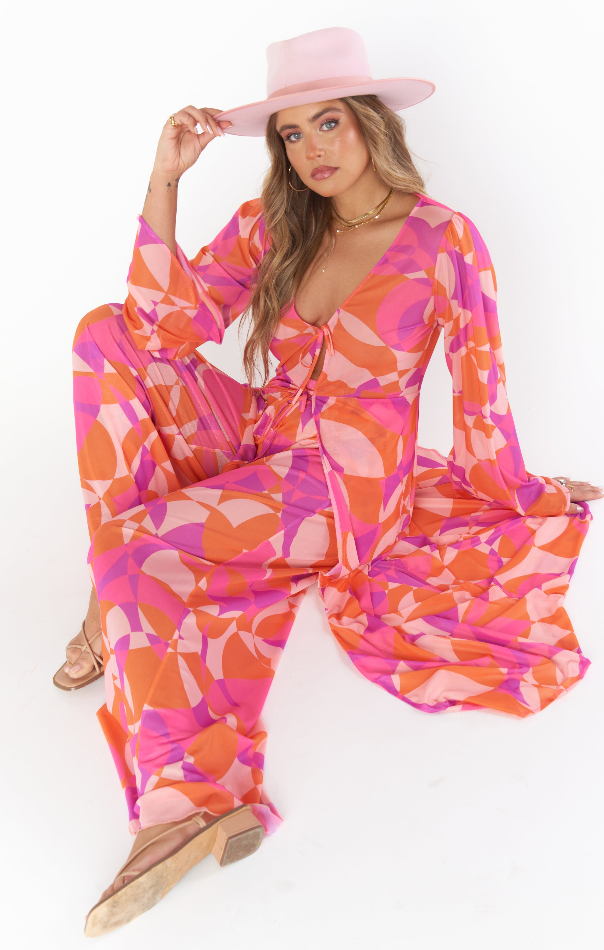 Jet Setter Pants for Women - Stylish Sunset Daiquiri Color Travel Pants | Comfortable & Lightweight for Flights, Vacations & Casual Wear