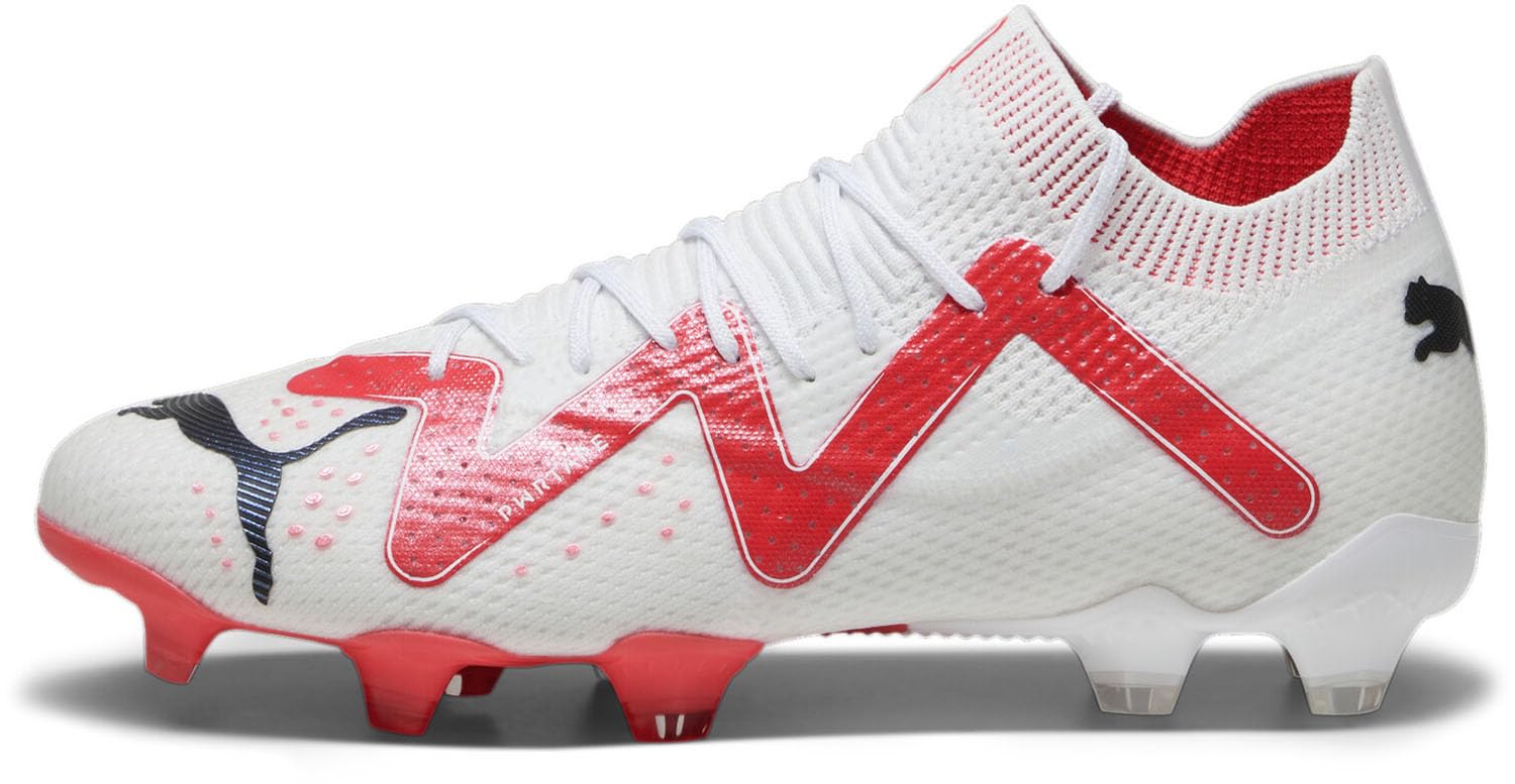 PUMA Women's Future Ultimate Firm Ground Soccer Cleats - White | Lightweight & Comfortable for Firm Ground Play | Perfect for Soccer Matches & Training